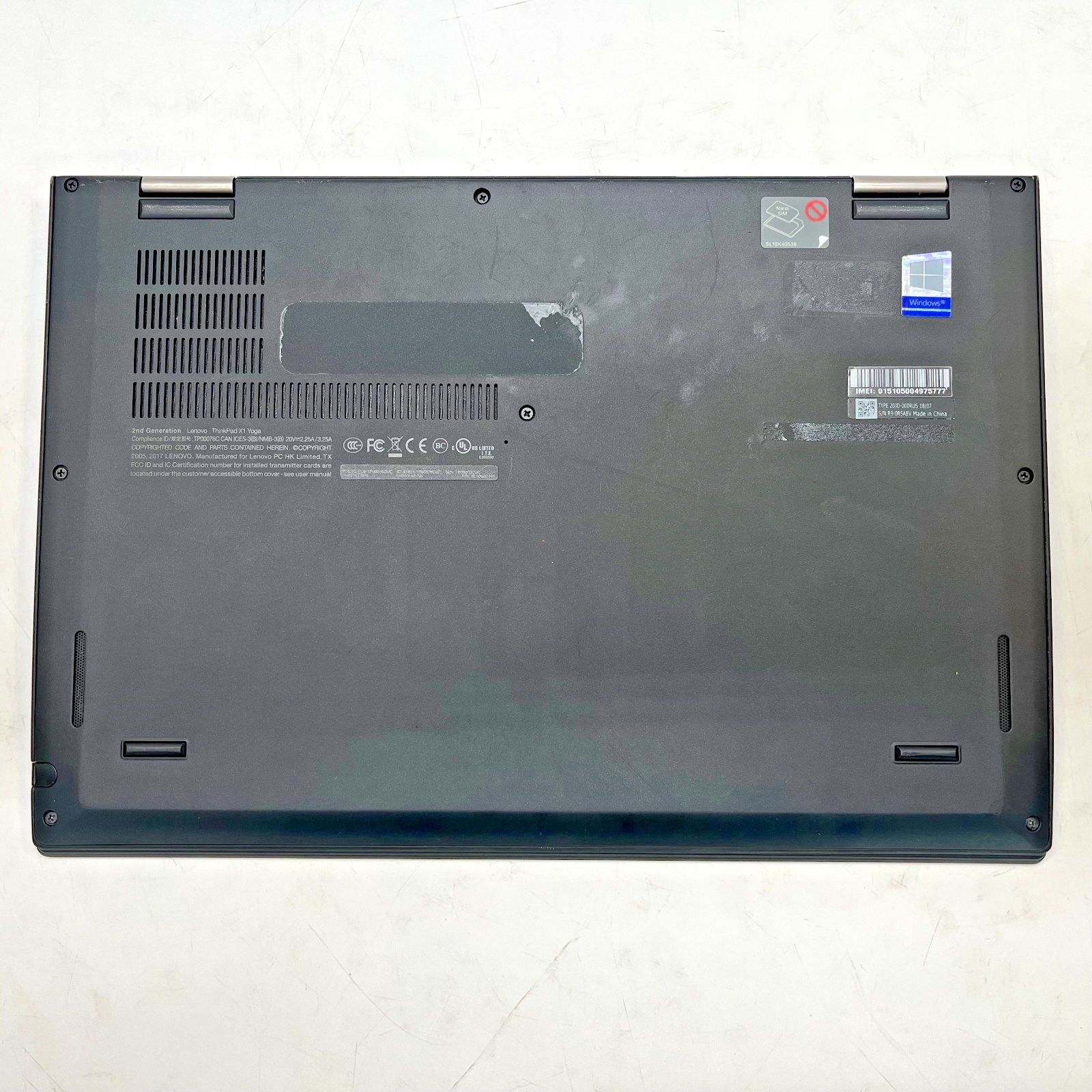 Lenovo ThinkPad x1 yoga 2nd Intel i5 2.6Ghz 8GB ram 256GB SSD windows 11