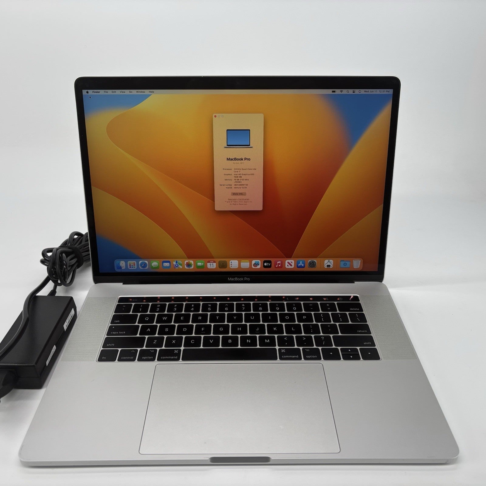 Apple MacBook Pro A1707 (2017) Intel i7-7th Gen 2.80 GHz 16 GB RAM 500 GB SSD