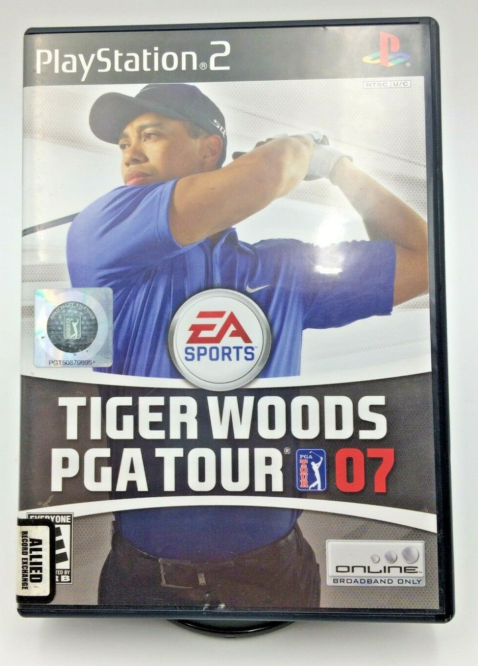 Tiger Woods PGA 07 Playstation 2 PS2 Game, Case & Manual