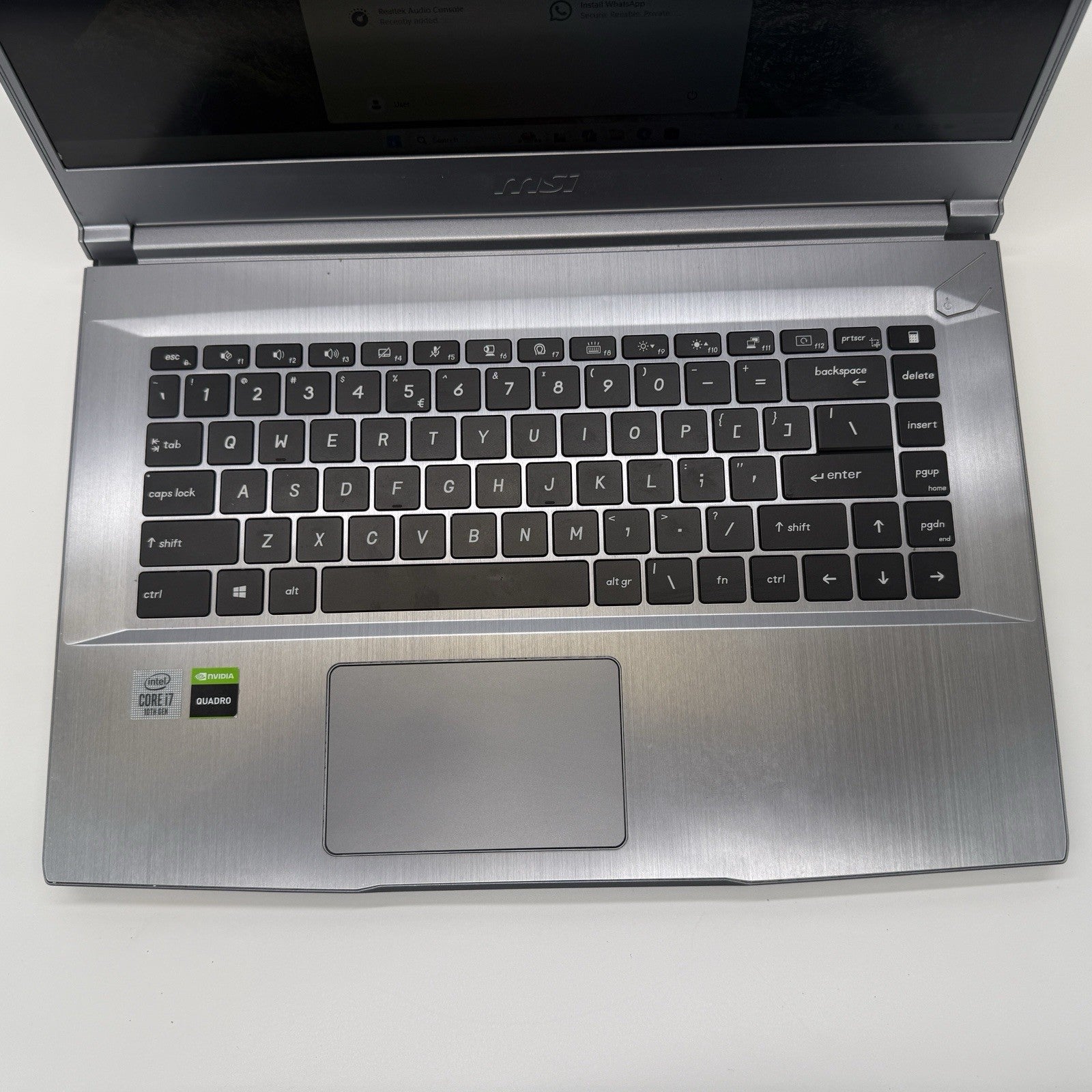 MSI WF65 10th Intel i7-10750H 2.60 GHz 16 GB RAM 512 GD SSD (NVMe) Win 11 Pro