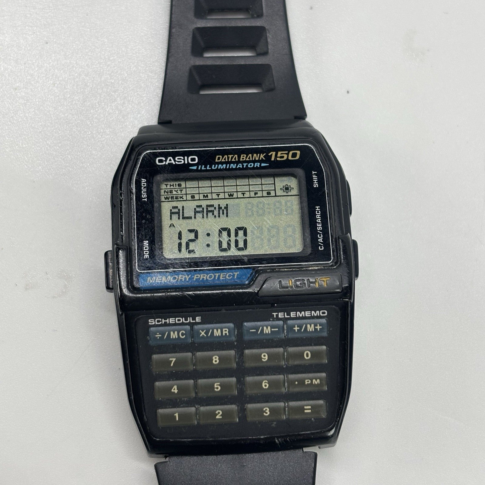 CASIO DBC-150 DATA BANK 150 CALCULATOR  Mod 1477 WATCH