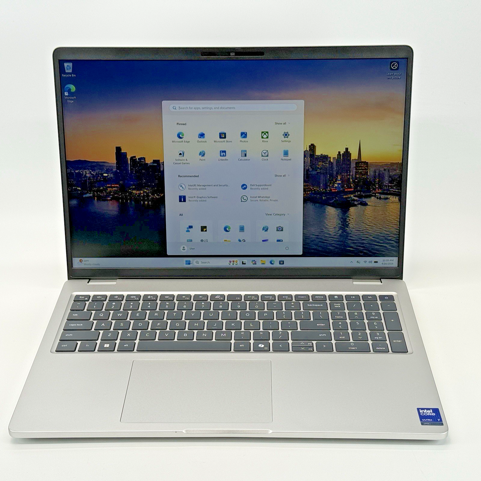 Dell Pro Plus PB250 16" FHD+ ULTRA 7 265U 256 GB SSD 8 GB RAM Windows 11 Pro