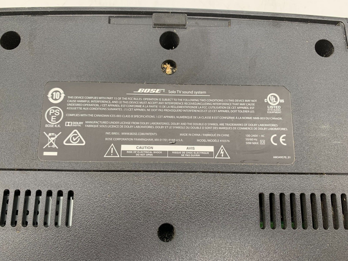 Bose Solo TV Sound System ( no remote )