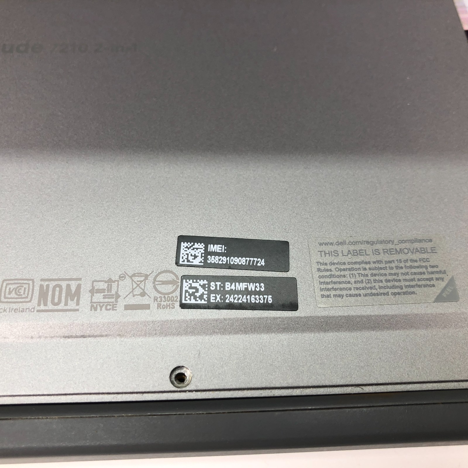 LOT OF 5 DELL LATITUDE 7210 2-IN-1, Intel Core i5 - 10th Gen NO SSD - no charger