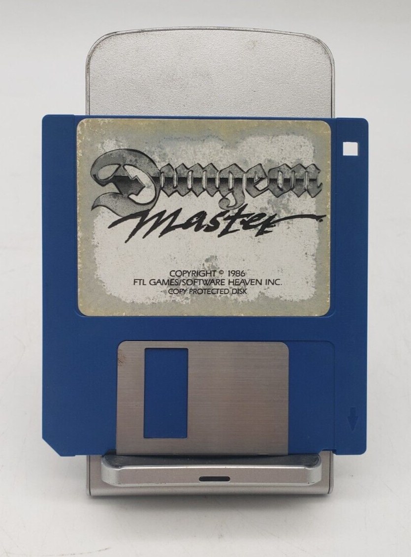 Dungeon Master 1986 FTL Heaven 3 1/2" Floppy Disk Amiga Computer Game
