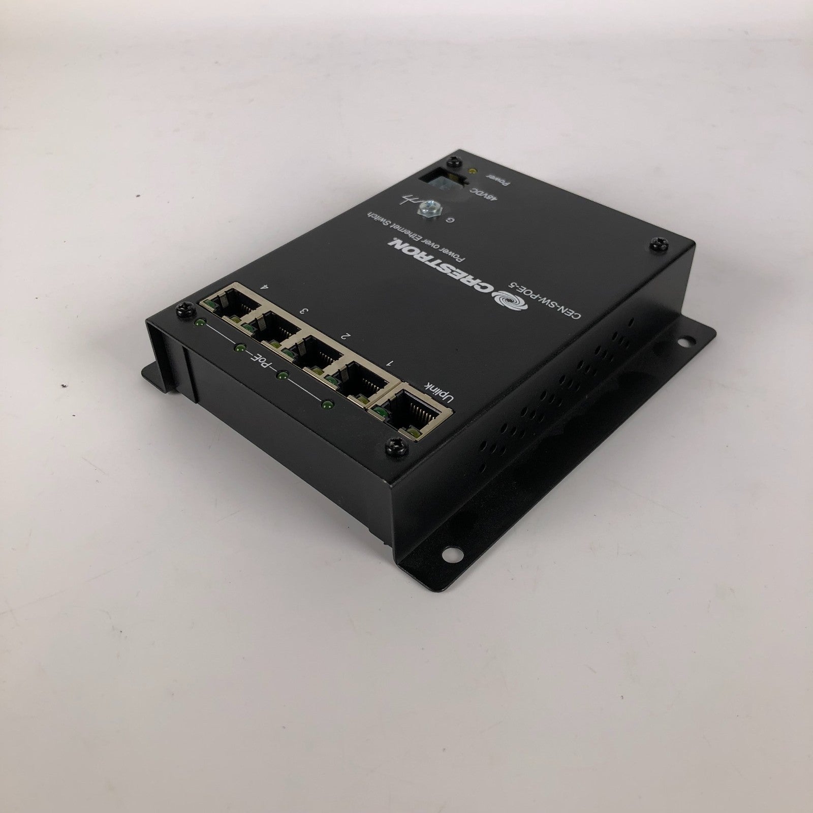 CRESTRON CEN-SW-POE-5 5 Port PoE Network Switch & AC Power Supply Adapter
