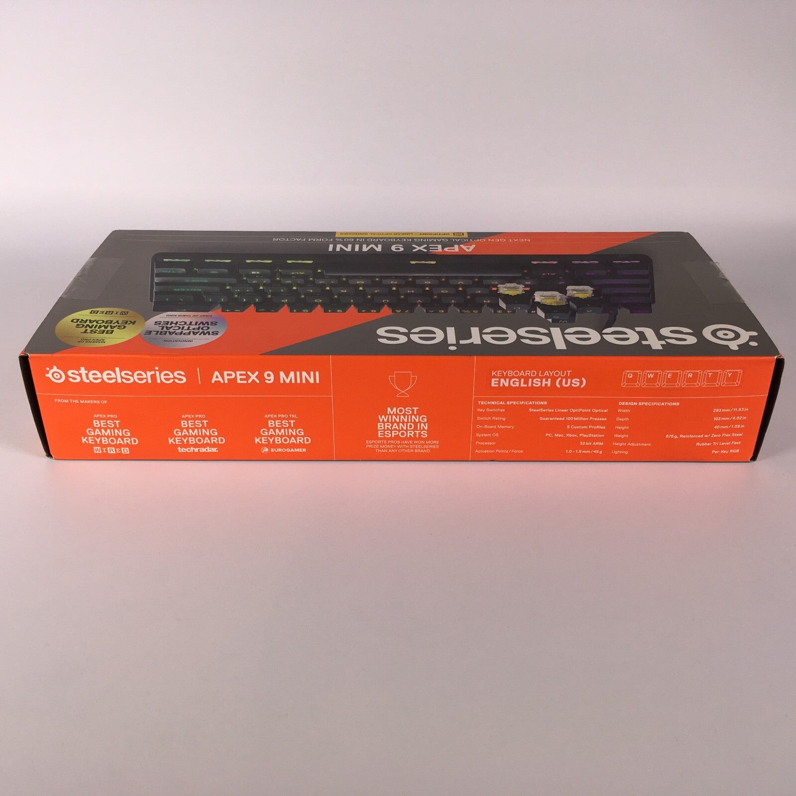 SteelSeries New Apex 9 Mini – HotSwap Optical Mini Keyboard