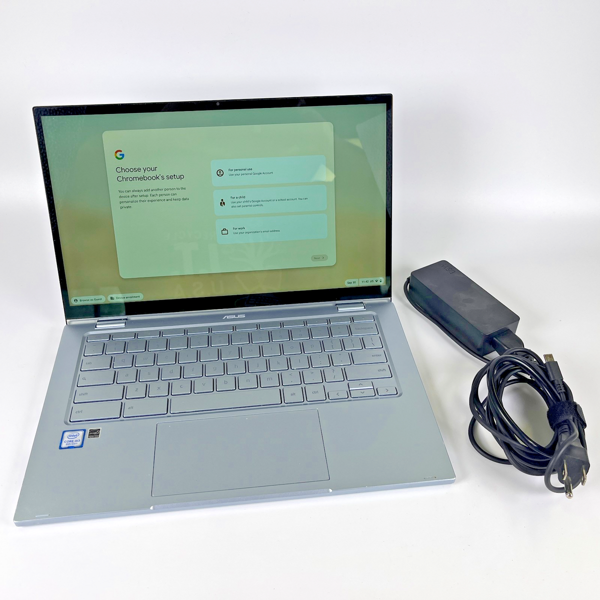 ASUS Chromebook C433T 14" FHD 2-in-1 Touch Core m3-8100Y 8GB Ram 128GB Chrome OS