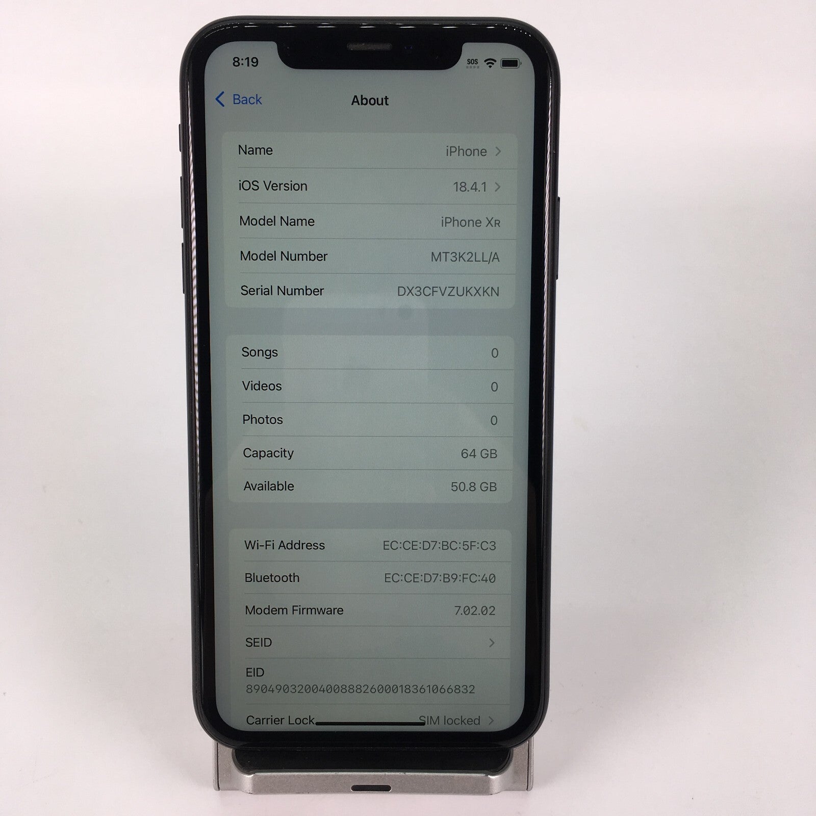 Apple iPhone XR - 64GB - AT&T - Black - MT3K2LL/A