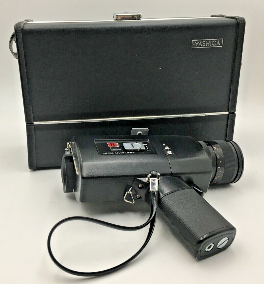 YASHICA Super 8 Video Camera Super 800 Electro With Hard Case - Untested "AS-IS"