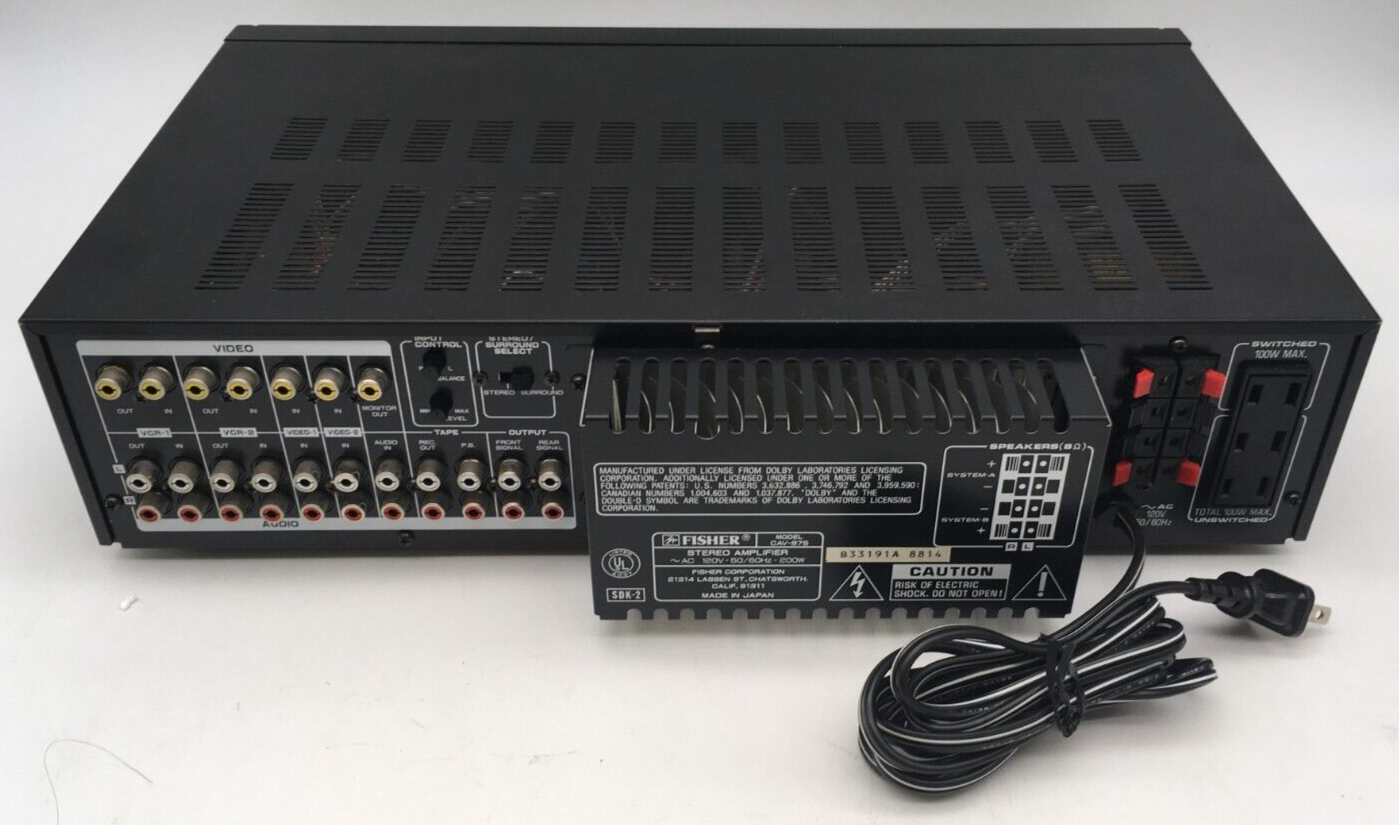 Fisher CAV-785 amplifier (no remote)