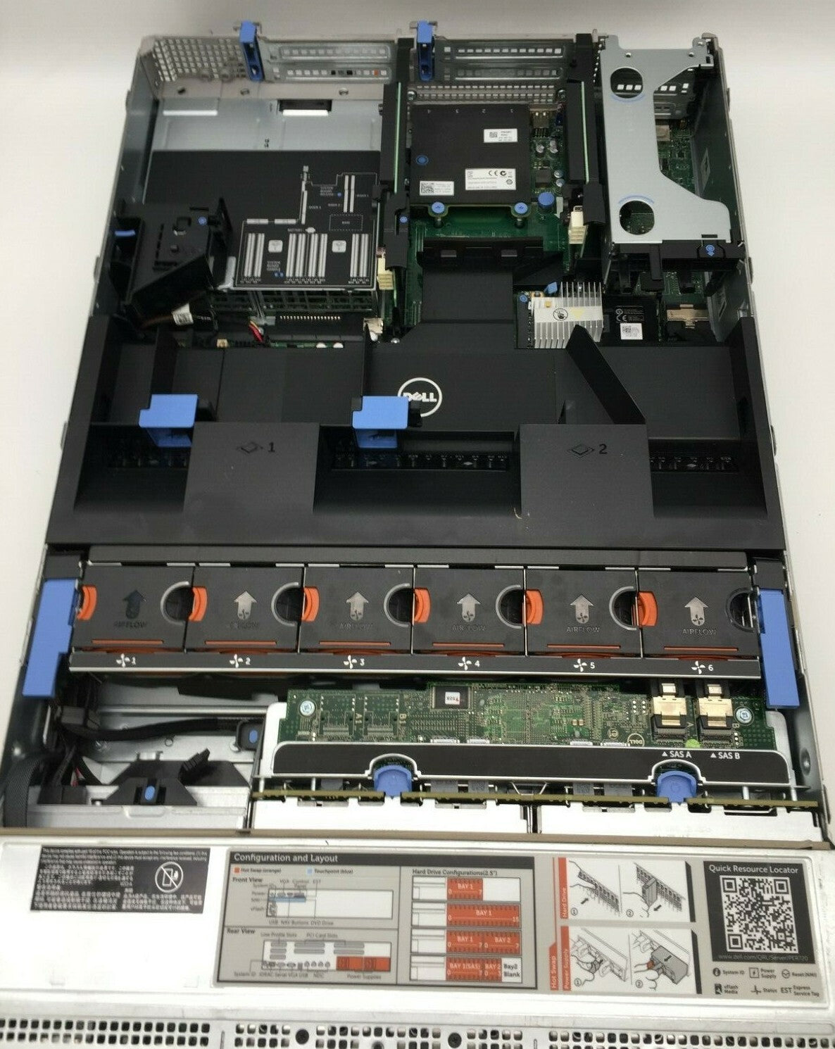 Dell PowerEdge R720 Intel xeon E5-2655-2.4GHz x2 112GB DDR3 11 x 600GB
