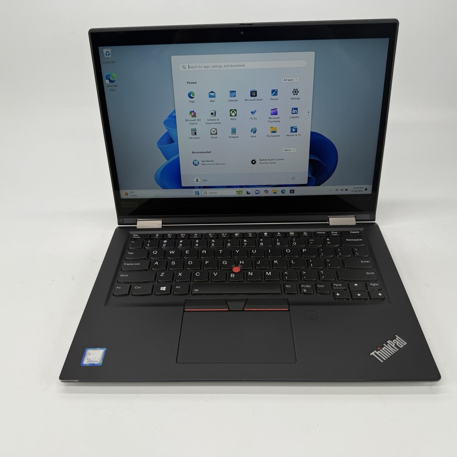 Lenovo ThinkPad x390 Yoga Intel i5-8265u 1.60 GHz 8 GB RAM 256 GB SSD (NVME)