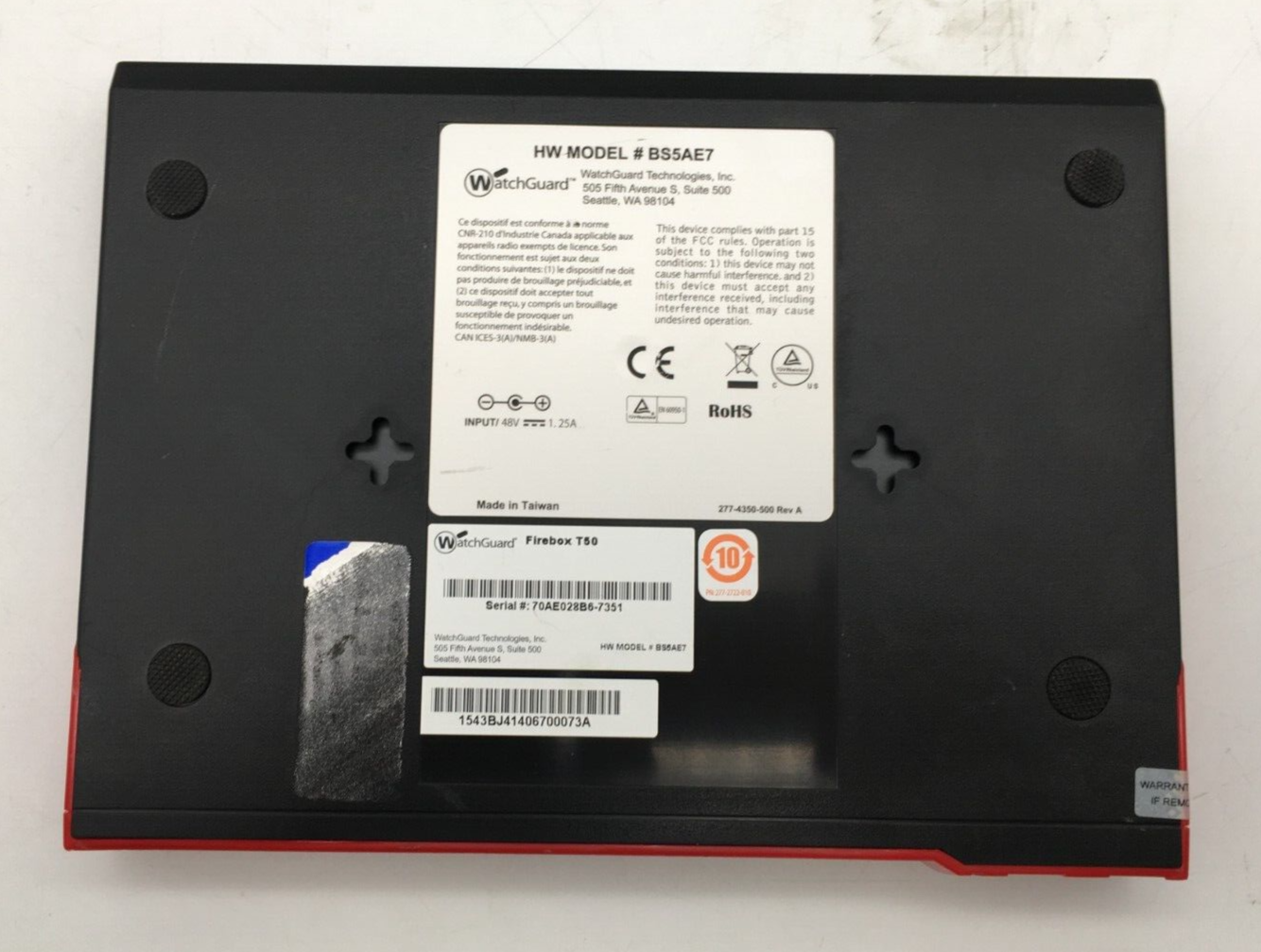 WatchGuard Firebox T50 Firewall Appliance ** UNTESTED **