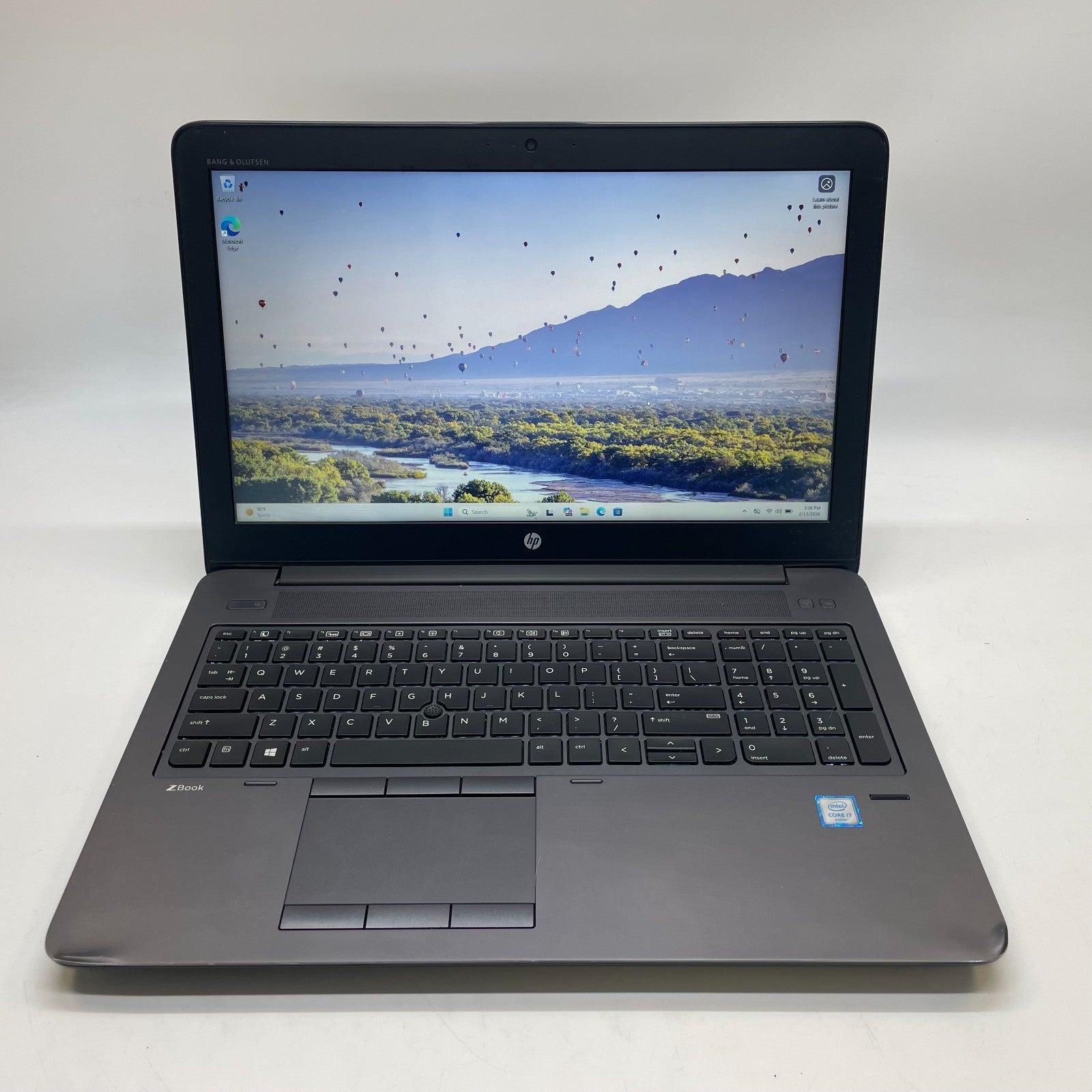 HP ZBook 15 G3 Intel i7-6700HQ 2.6GHz 16GB am 512GB NVME Windows 11