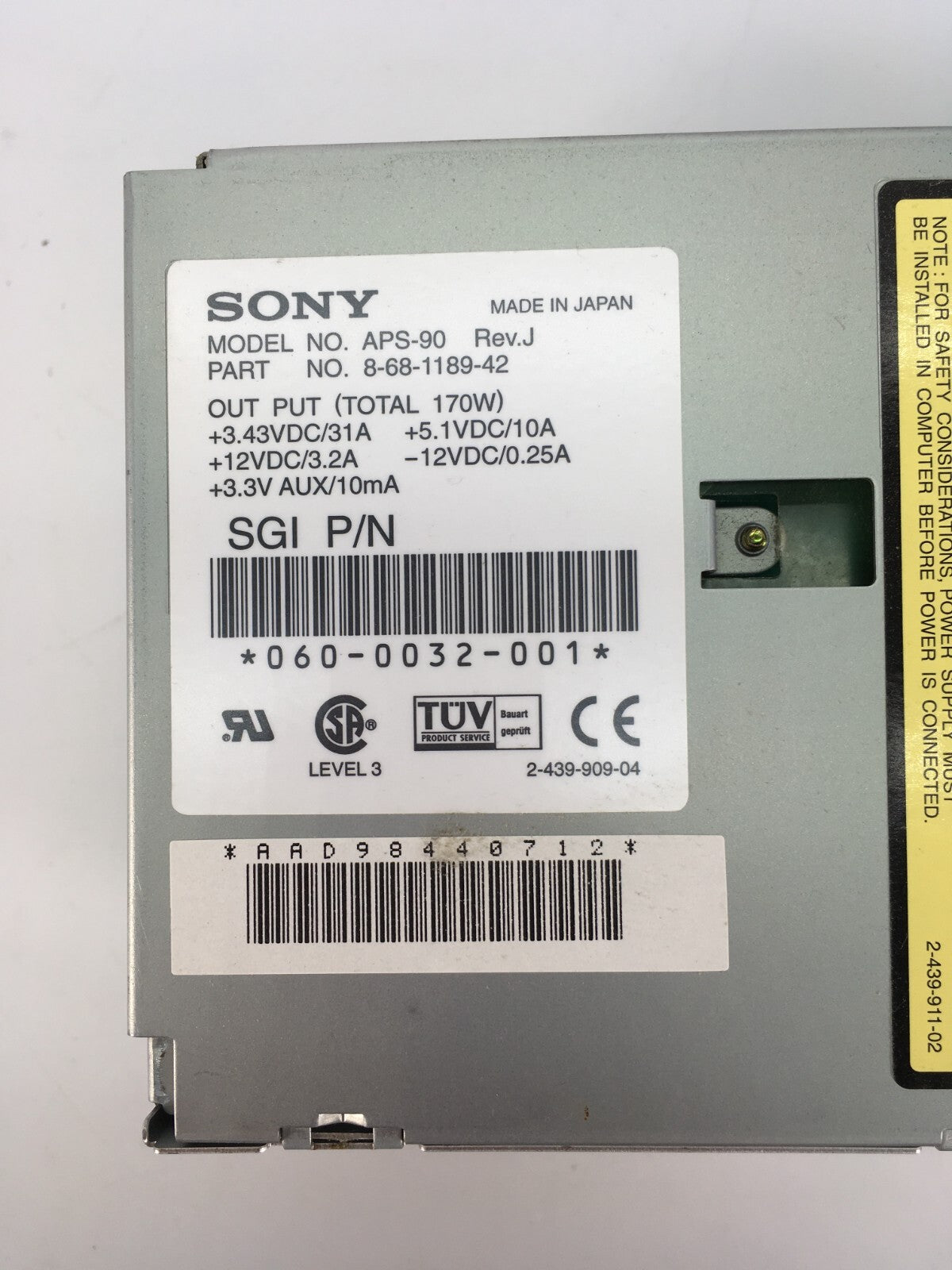 SiliconGraphics O2 CMN B014ANT200 **READ DESCRIPTION**
