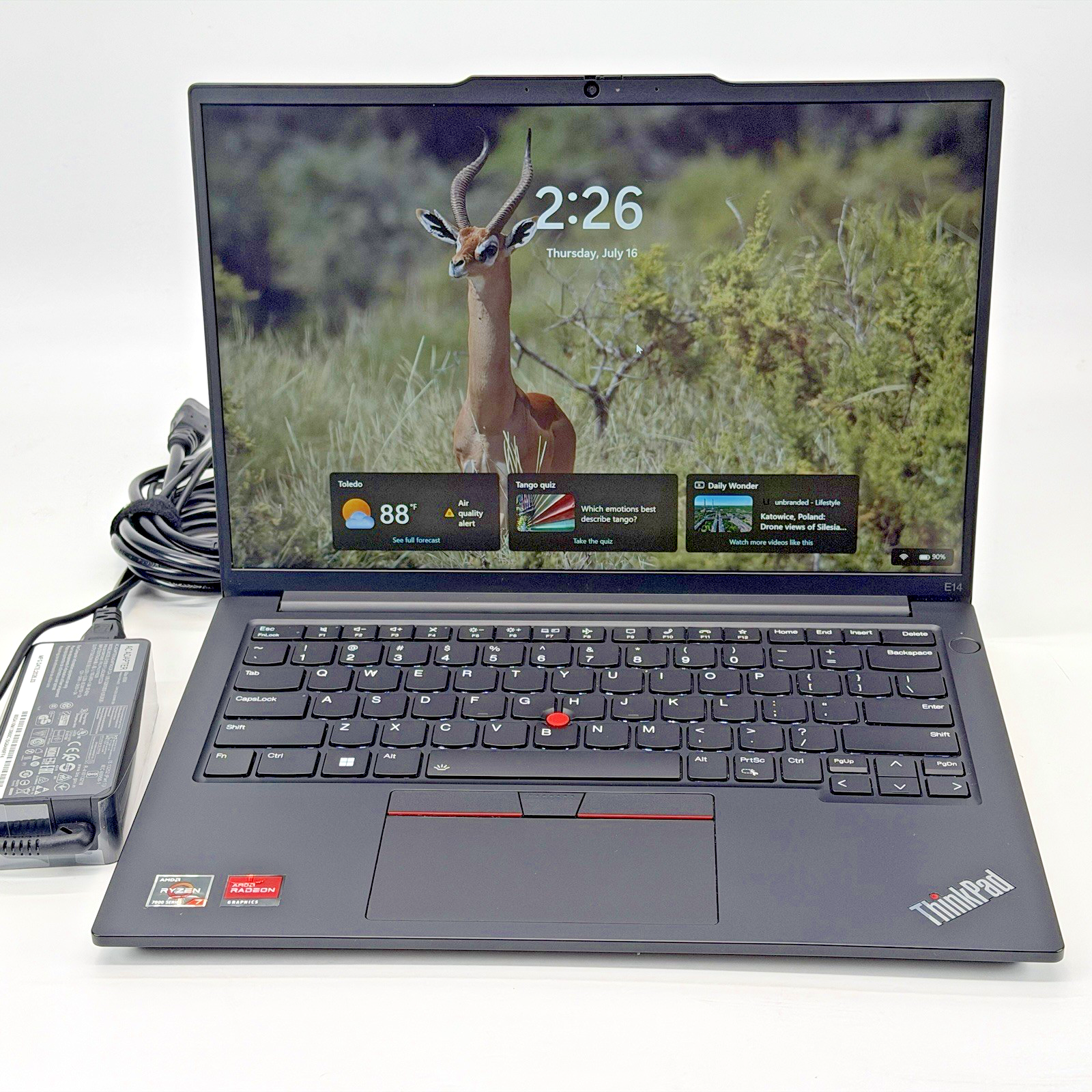 Lenovo ThinkPad E14 Gen 5 AMD Lyzeen 7-7730u 2.0 GHz 16 GB RAM 512 GB SSD (NVMe)