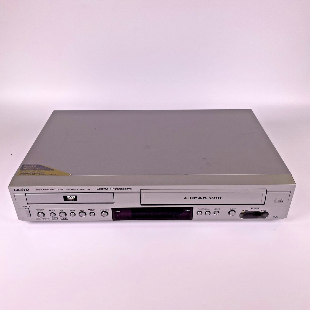 Sanyo DVW-7100 DVD 4 Head VCR Combo Player VHS Recorder No Remote