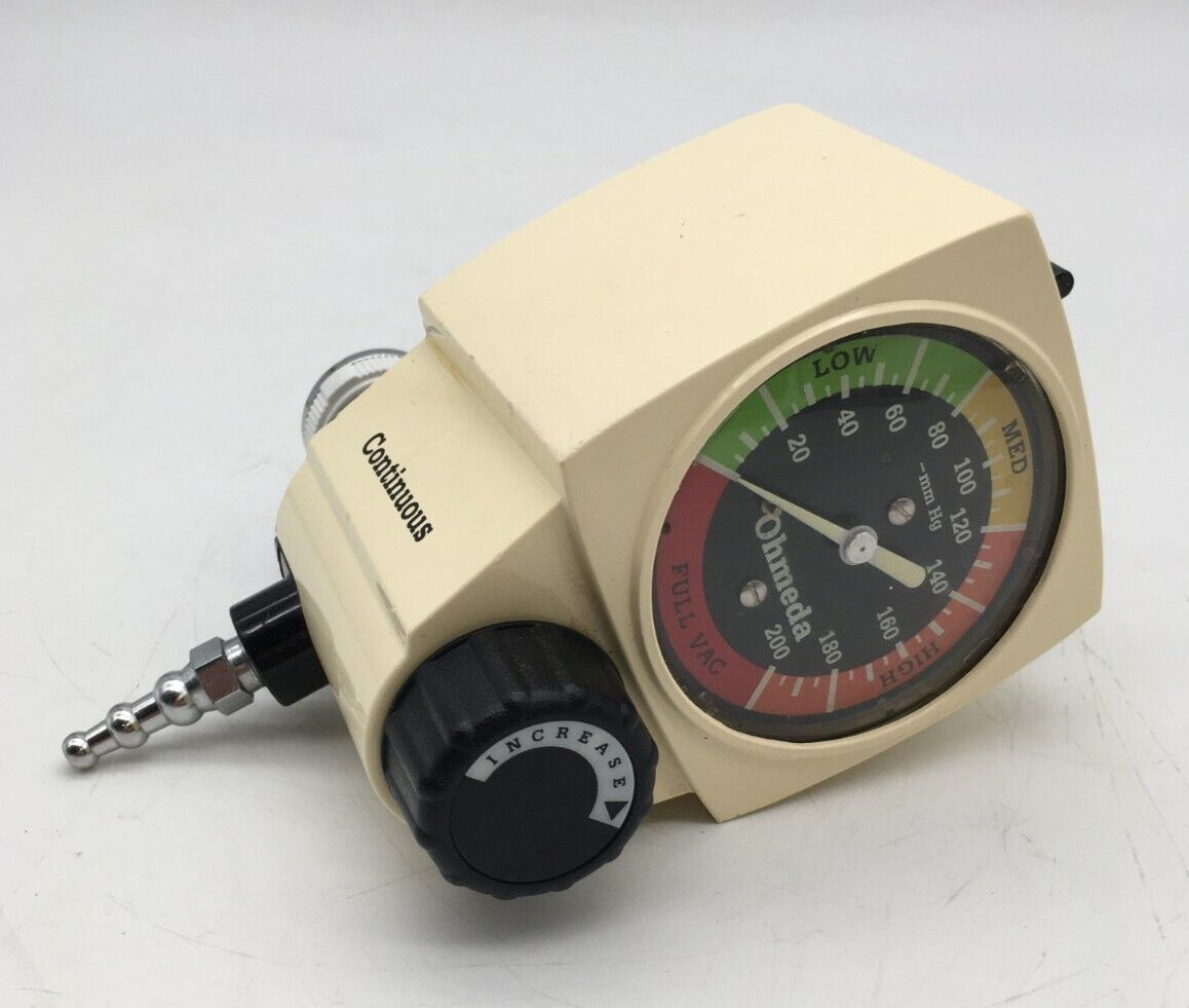 Ohmeda 200 Continuous Vacuum Regulator 0-200 mmHg