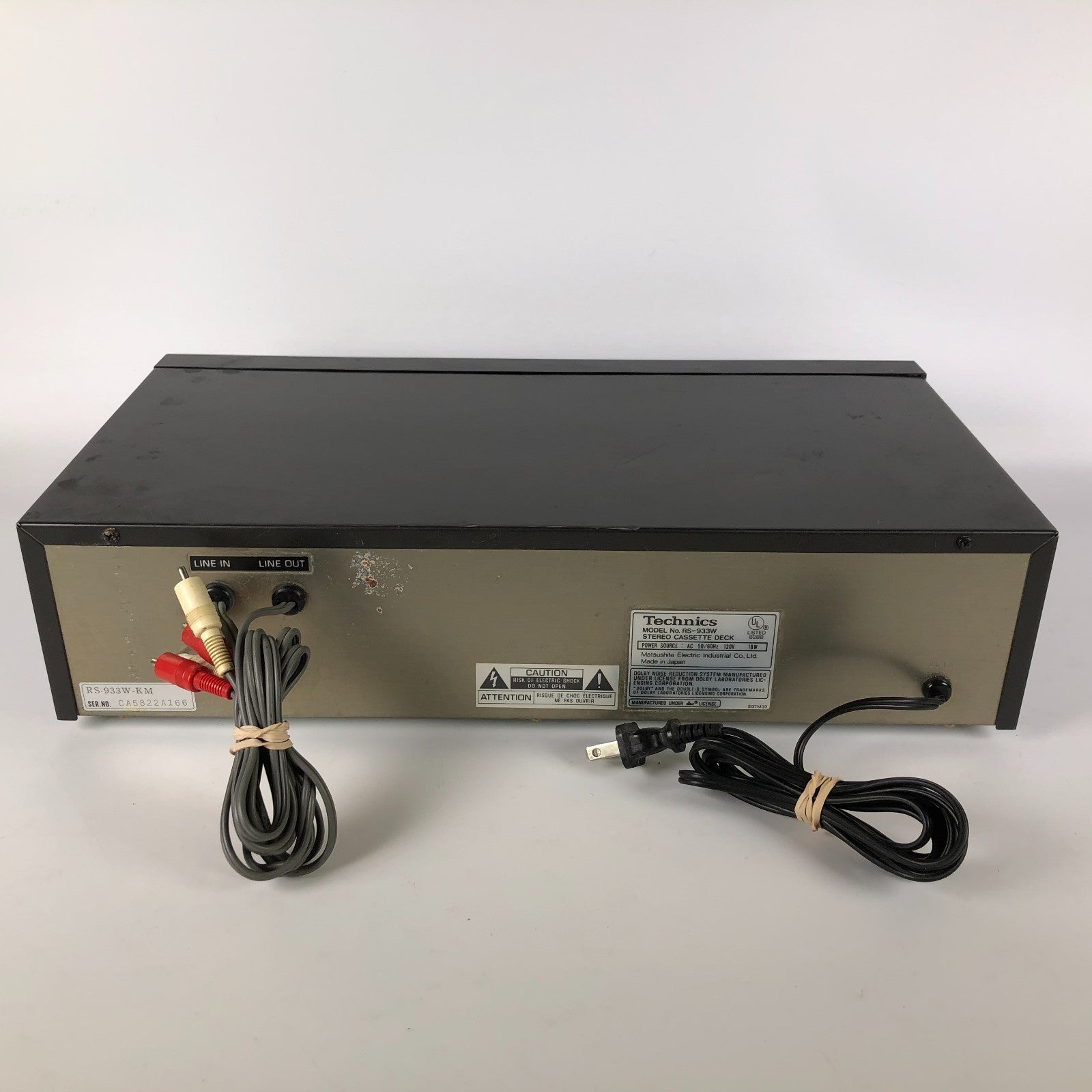 Technics RS-933W Stereo Double Cassette Deck –  no remote