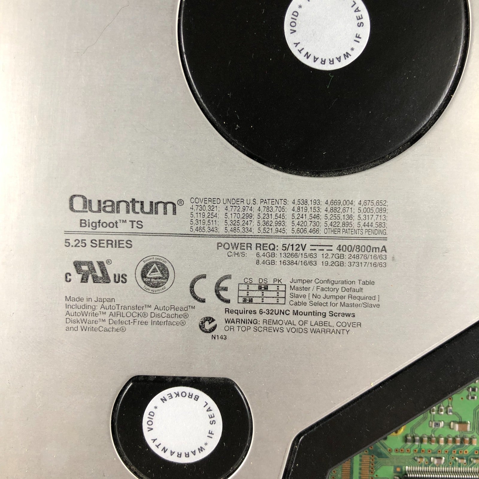 Quantum Bigfoot TS 5.25 Series - Untested - For Parts or Repair