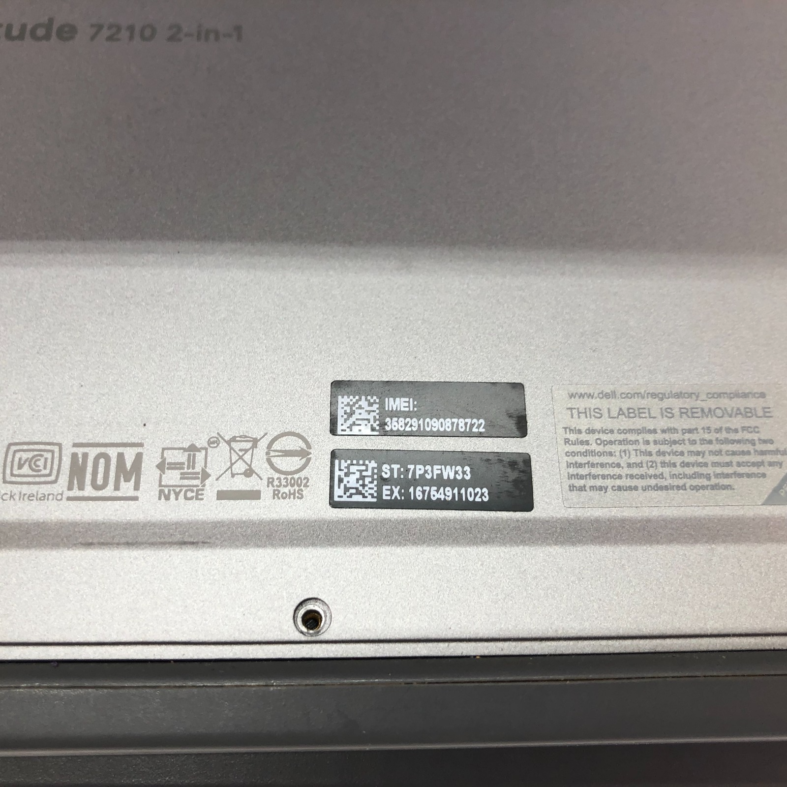 LOT OF 5 DELL LATITUDE 7210 2-IN-1, Intel Core i5 - 10th Gen NO SSD - no charger