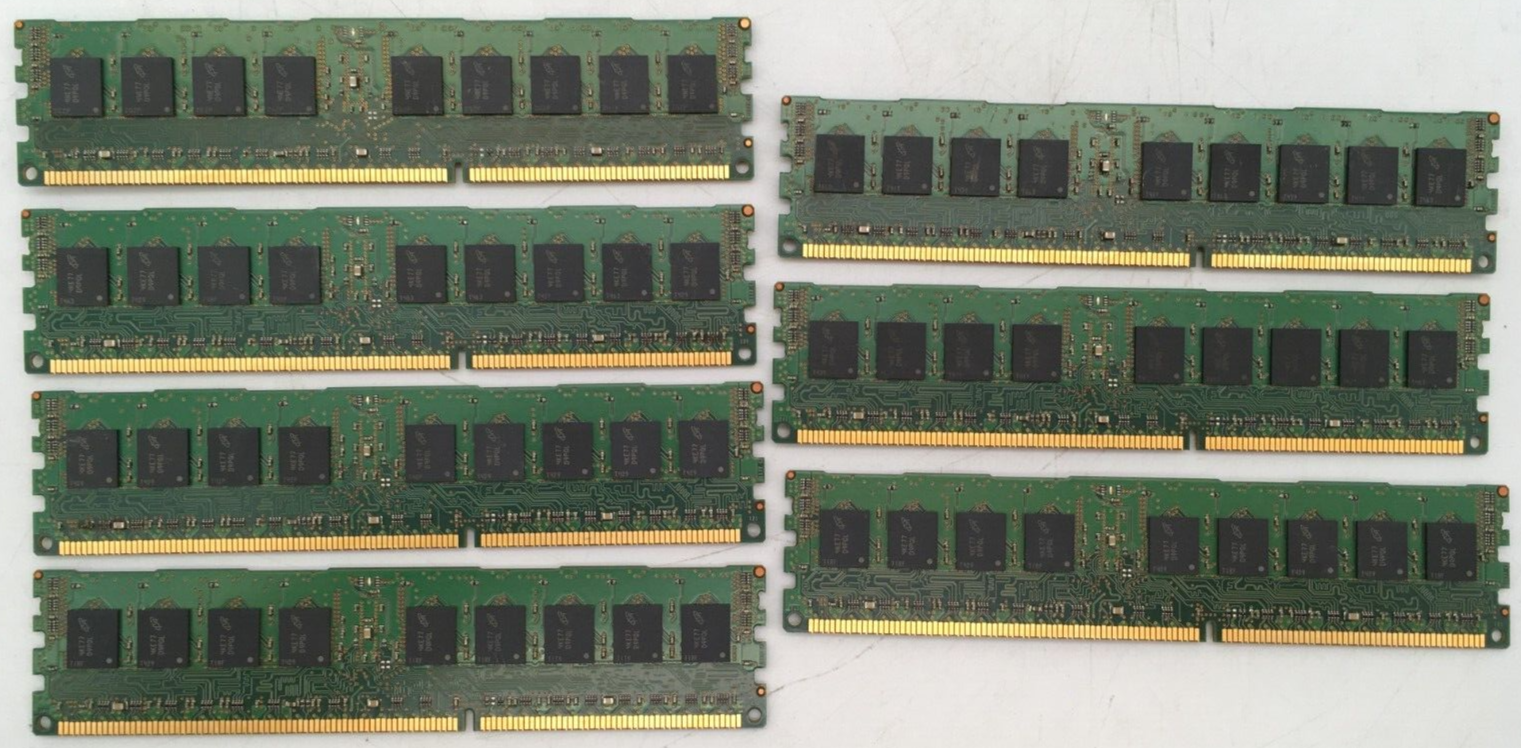 (Lot of 7) MICRON MT18KSF1G72PZ-1G6E1HE 8GB 1Rx4 PC3L-12800R-11-13-C2 SERVER RAM