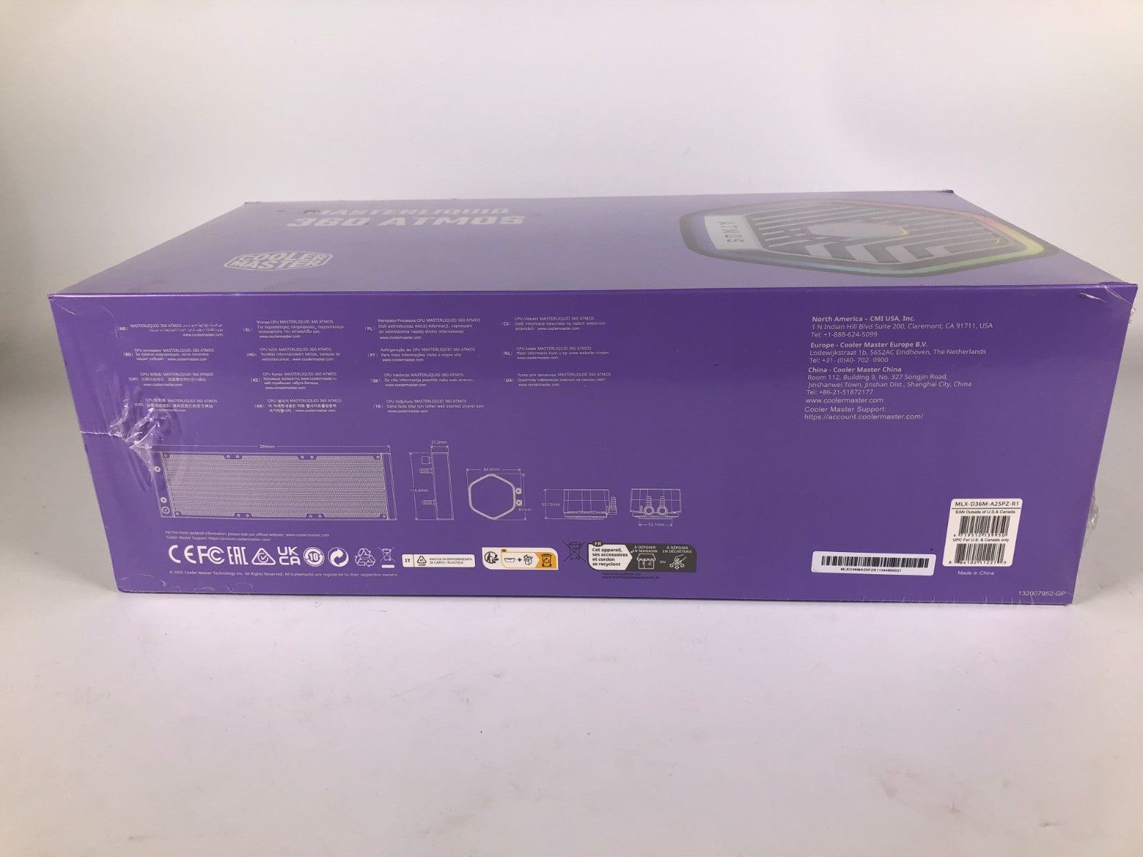 Cooler Master MLX-D36M-A25PZ-R1 MasterLiquid 360 RGB AIO Liquid Cooler New