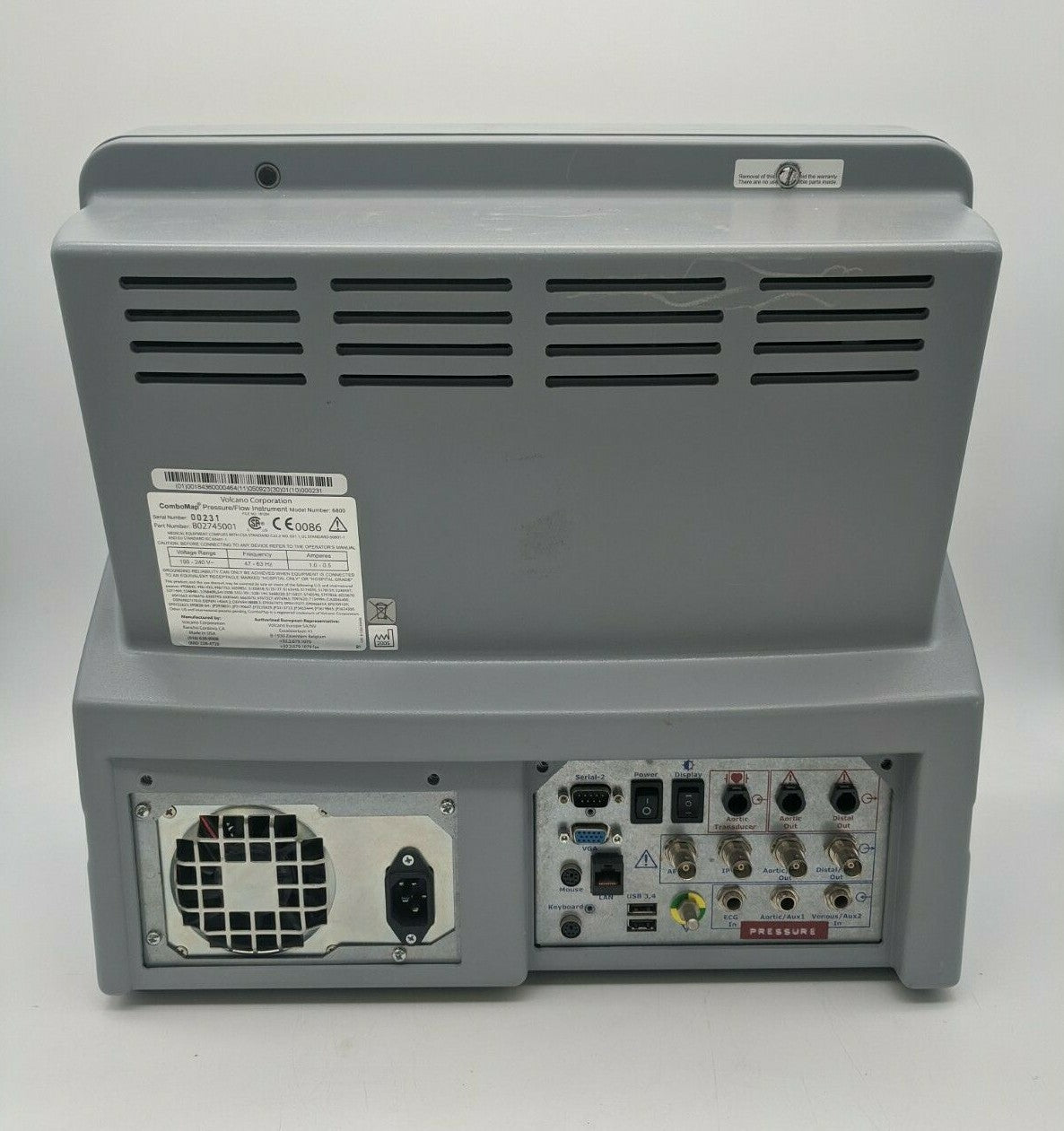 VOLCANO COMBOMAP 6800 802745001 PRESSURE AND FLOW SYSTEM