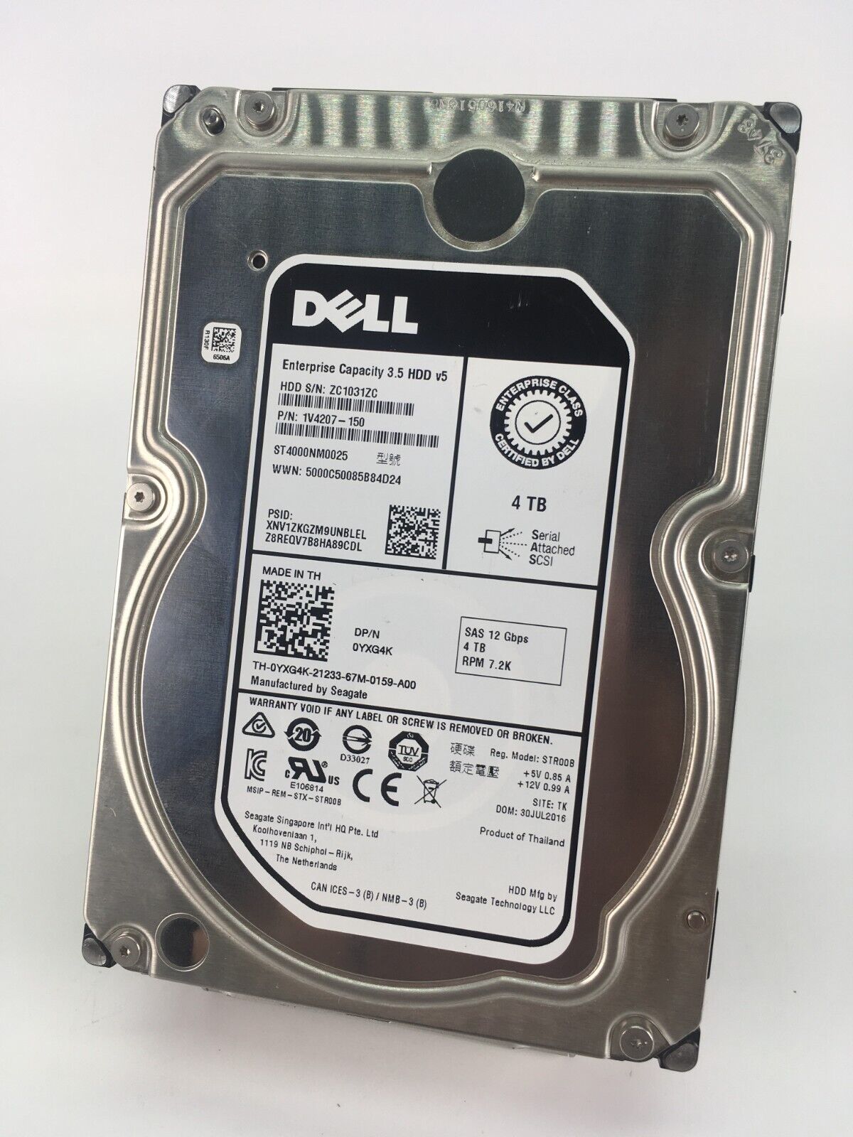Dell Enterprise 1V4207-150 ST4000NM0025 4TB HDD