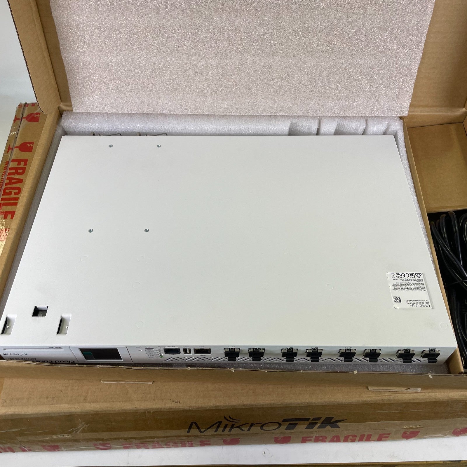 CCR1072-1G-8S+ Mikrotik Cloud Core router 72 core CPU 8X SFP+ Ports 16GB New OB