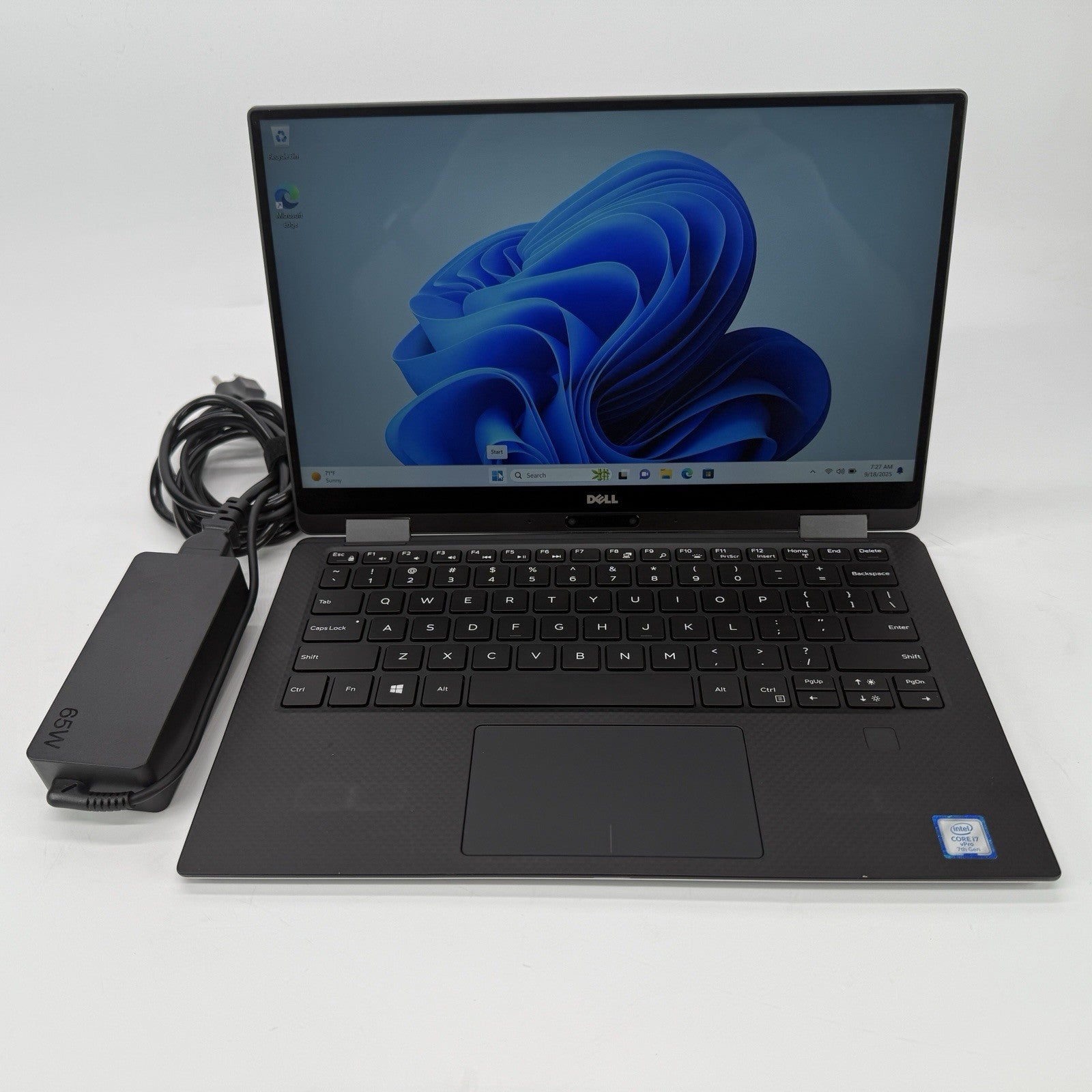 Dell XPS 13 9365 Intel i7-7th Gen 1.30 GHz 8 GB RAM 256 GB SSD (NVME) Win 11