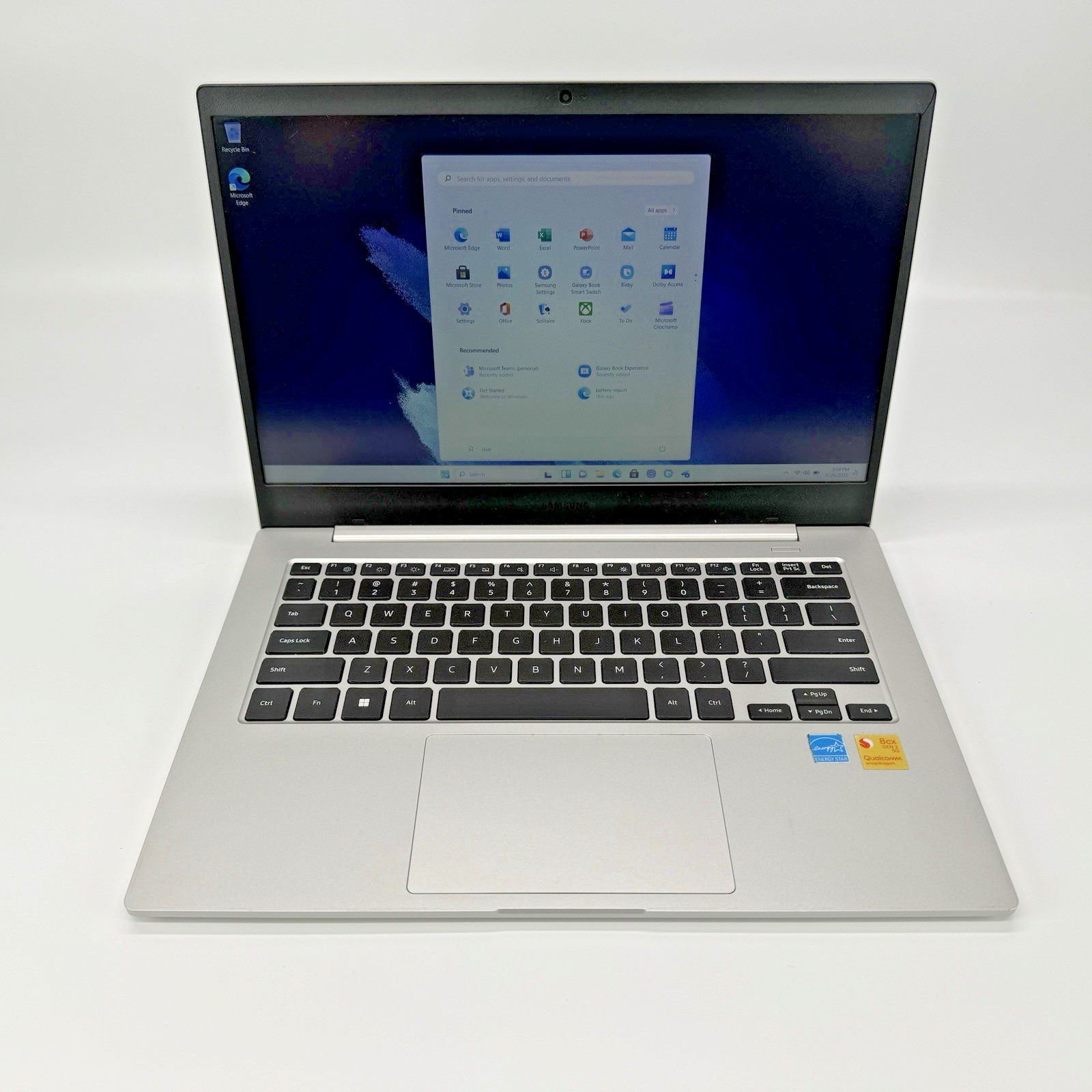 Samsung Galaxy Book GO 5g Snapdragon 8cx Gen 2 8 GB RAM 256 GB SSD Win 11 Pro