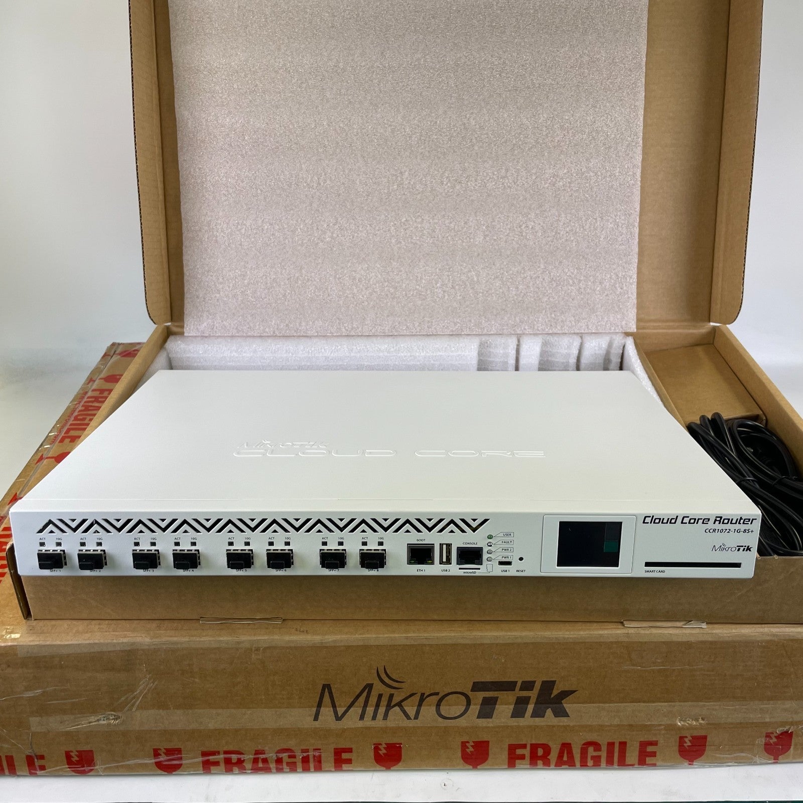 CCR1072-1G-8S+ Mikrotik Cloud Core router 72 core CPU 8X SFP+ Ports 16GB New OB