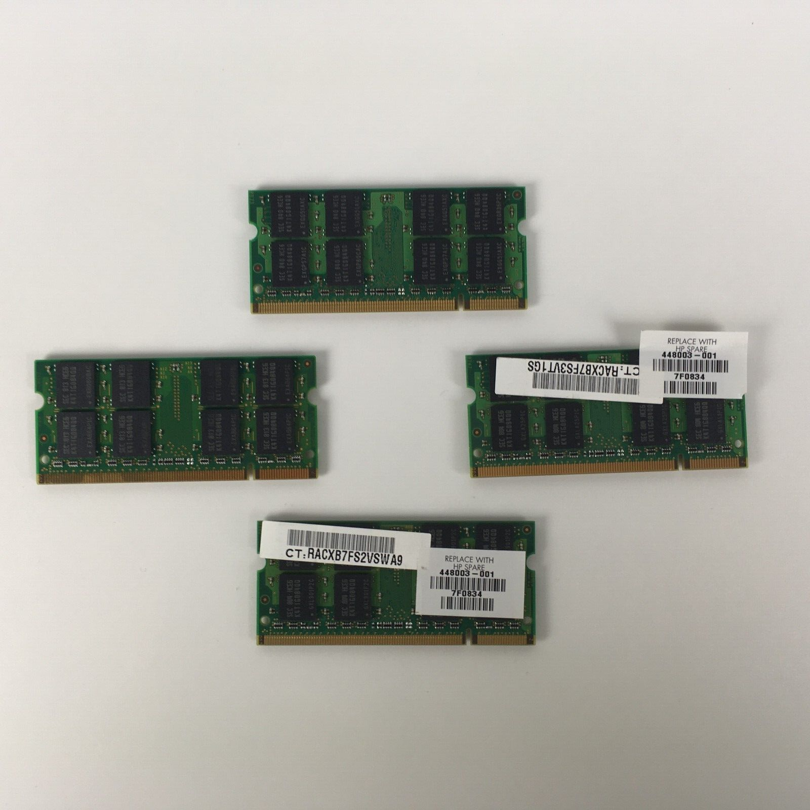 x4 Samsung 2GB RAM Memory Stick (PC2-5300S-555-12-E3) M470T5663QZ3-CE6 Laptop