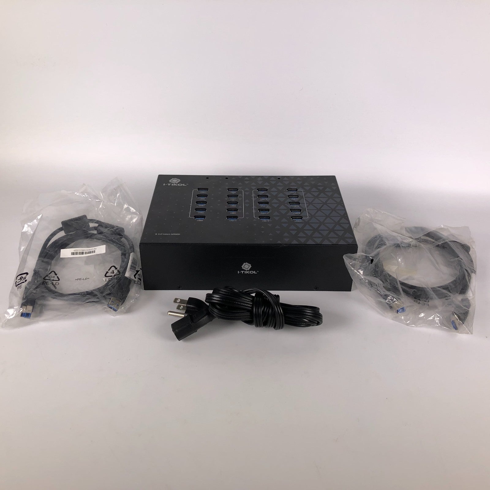 20 Port USB 3.0 Hub - 5Gbps Sync & High Speed Data Transfer