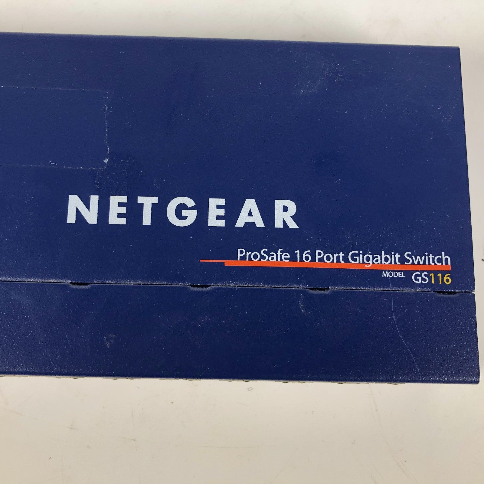 NetGear ProSafe 16 Port Gigabit Ethernet Switch - GS116 v2 (NO POWER ADAPTER)