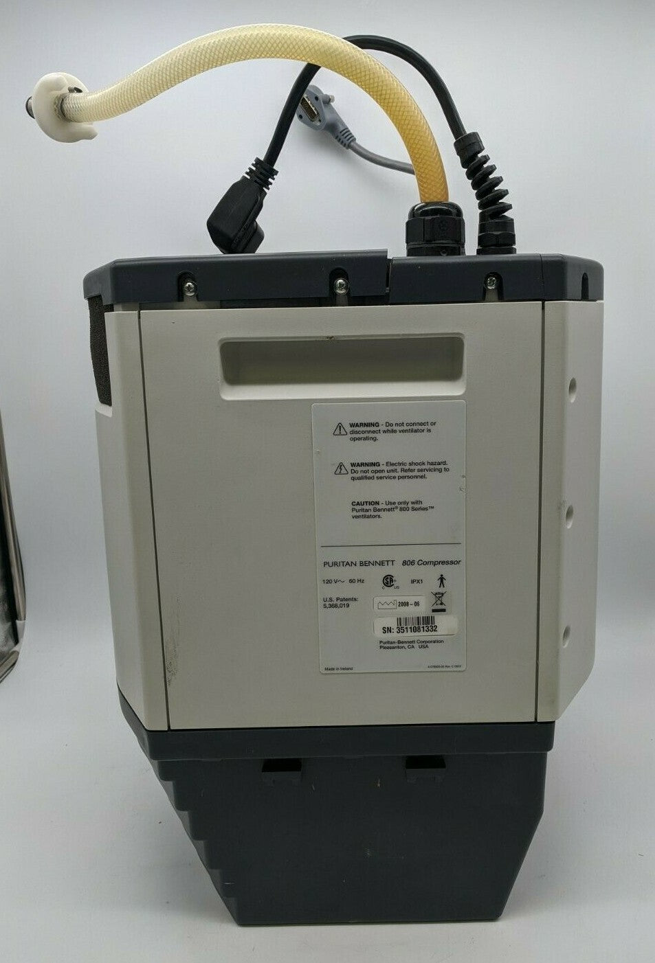 Puritan Bennett 806 Compressor ** AS IS - FOR PARTS - UNTESTED **