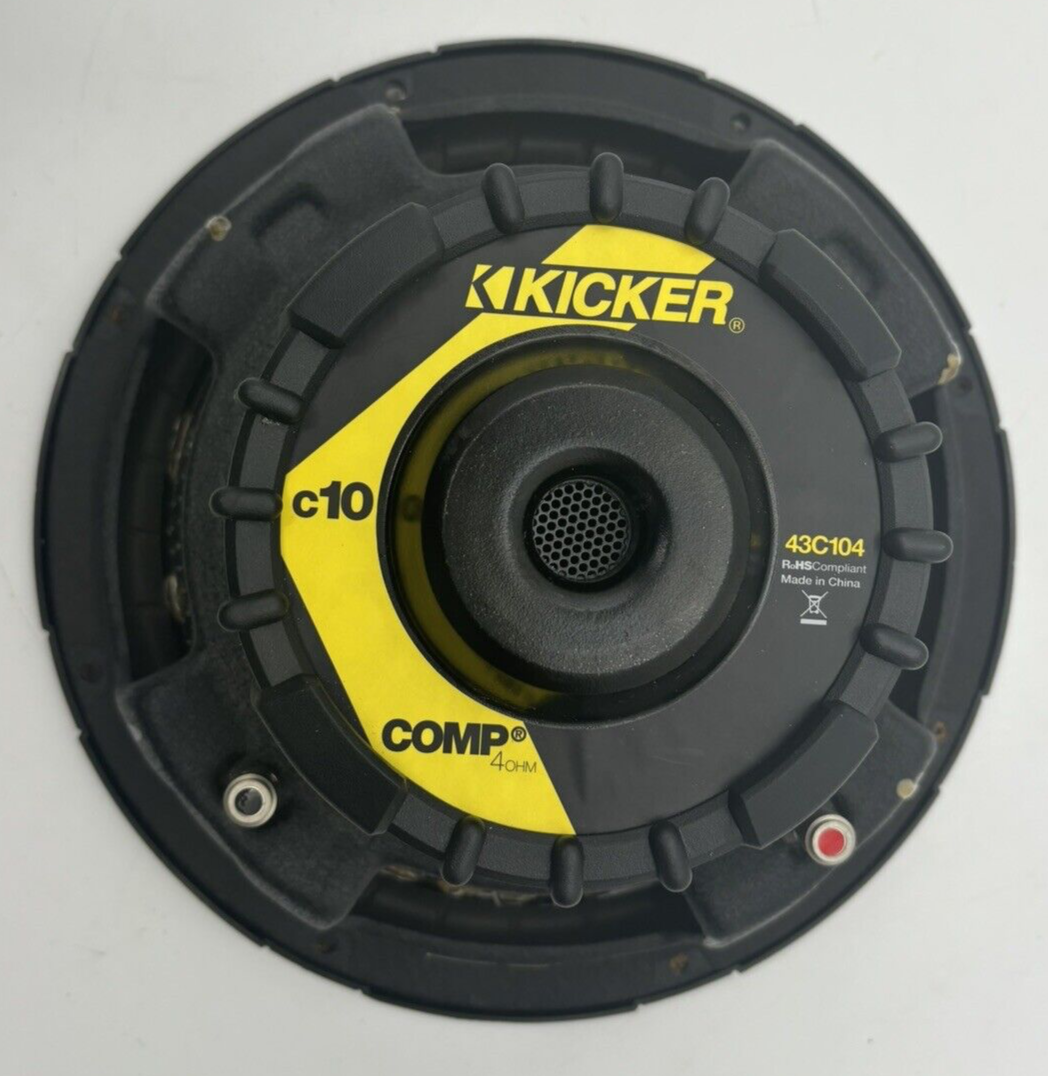 Kicker 43C104 10" Subwoofers (2), Kicker CXA400.1 Amp, Works GREAT