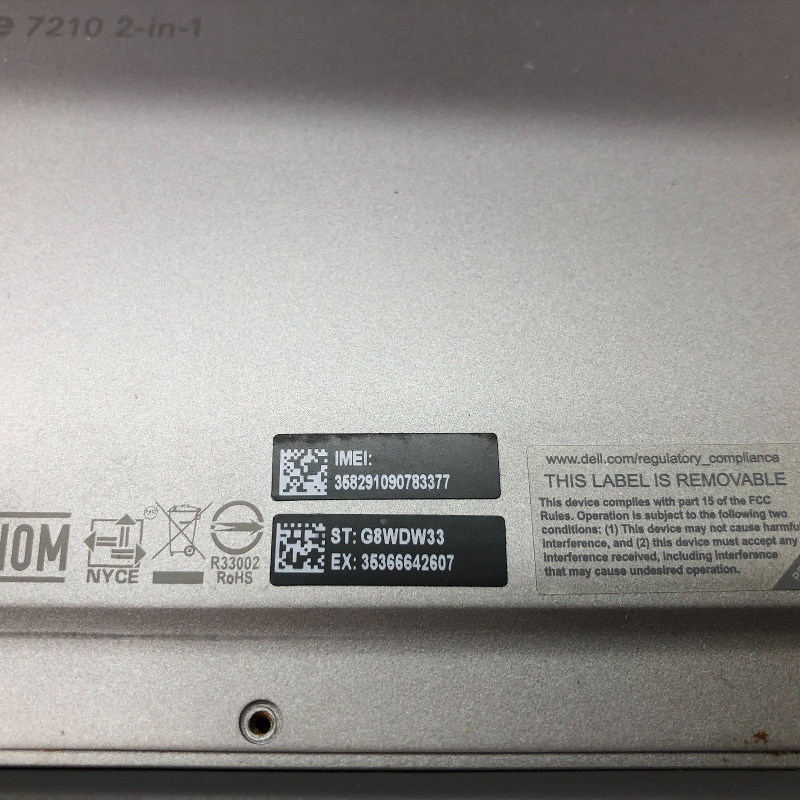 LOT OF 5 DELL LATITUDE 7210 2-IN-1, Intel Core i5 - 10th Gen no charger - no SSD