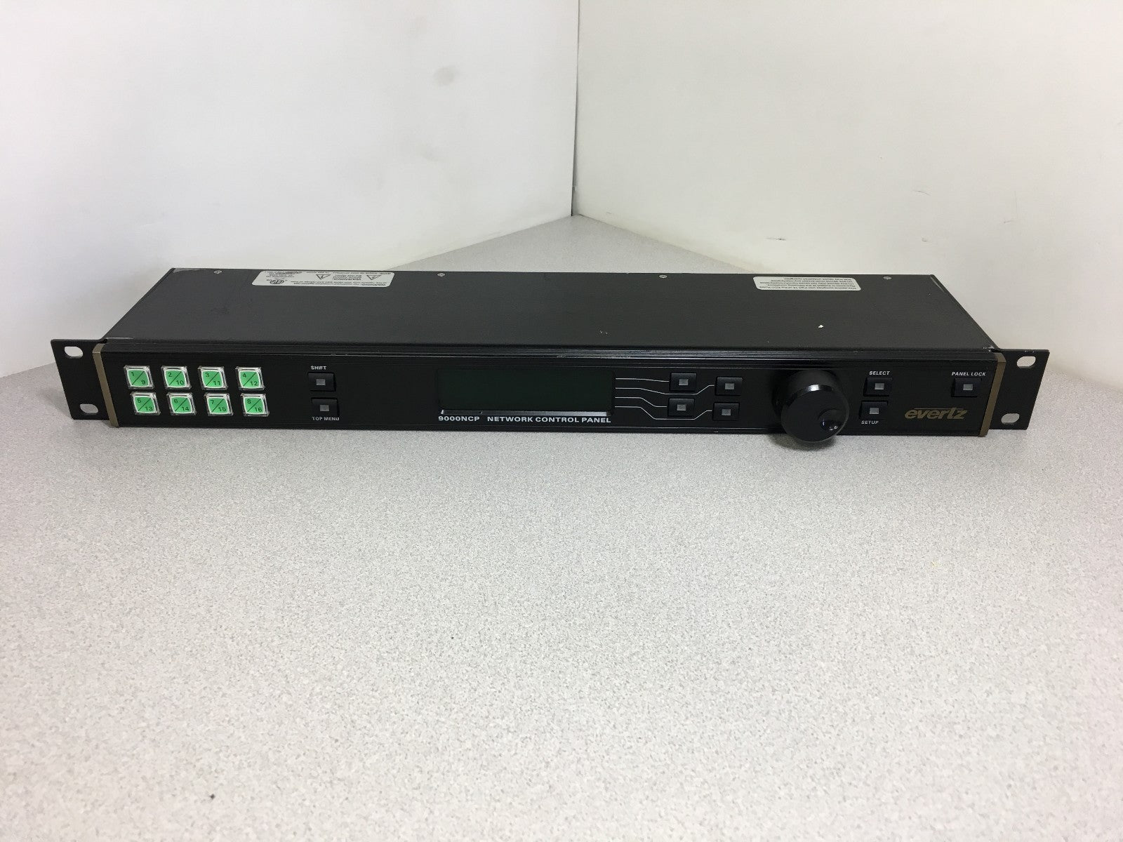 Evertz 9000NCP VistaLINK Network Control Panel (1RU)