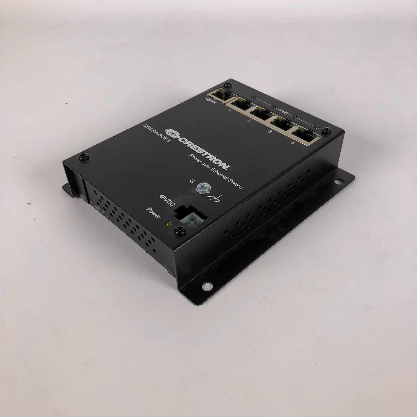 CRESTRON CEN-SW-POE-5 5 Port PoE Network Switch & AC Power Supply Adapter