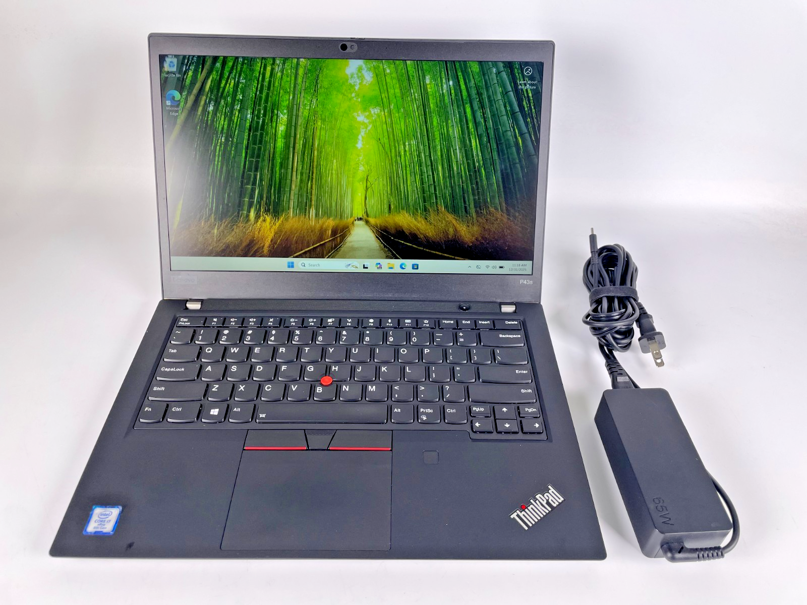 Lenovo ThinkPad P43s Intel i7-8665u-1.9GHz 24GB ram 256GB SSD Windows 11