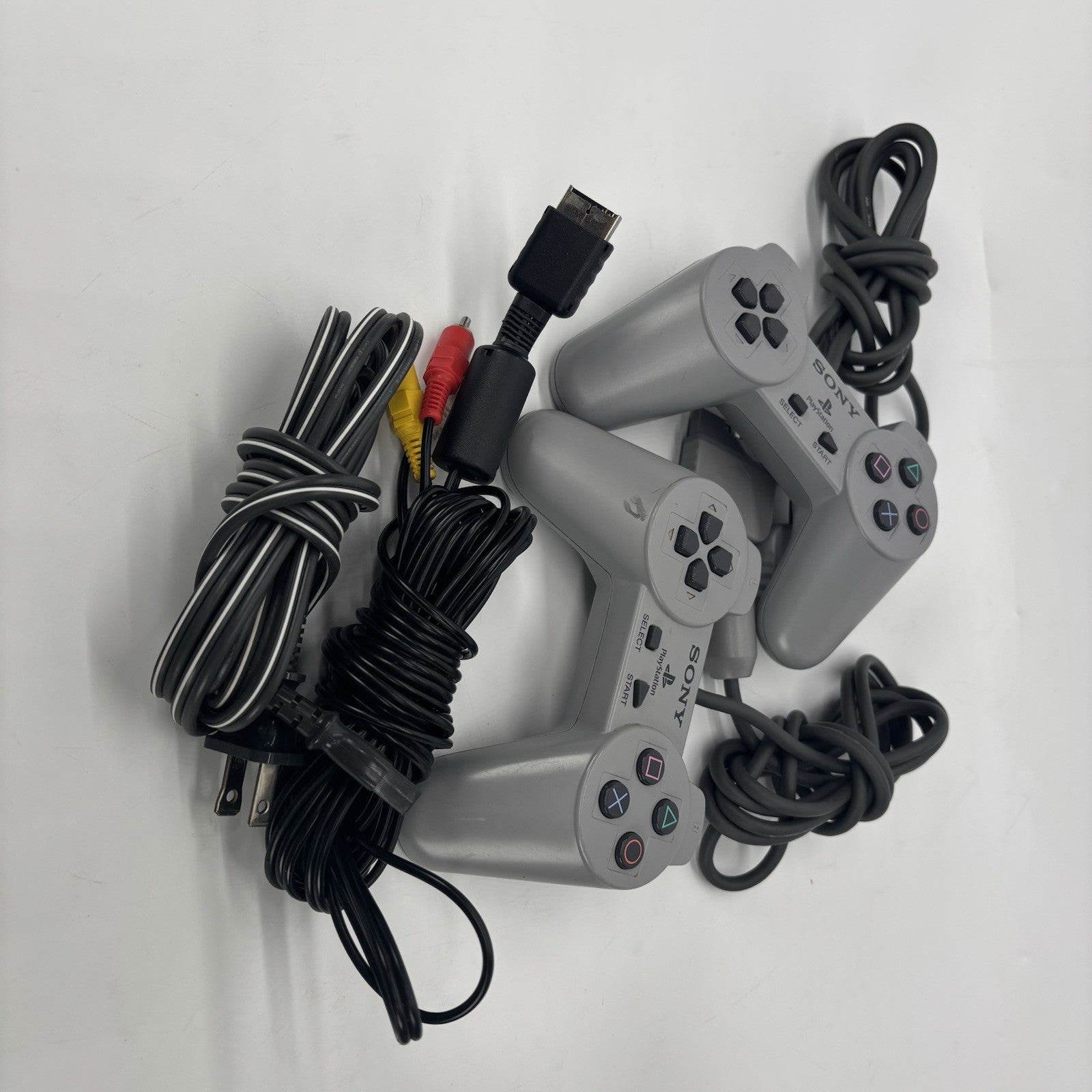 Original Sony PlayStation 1 PS1 SCPH-7501 Console w/ Controllers, Etc. (TESTED)