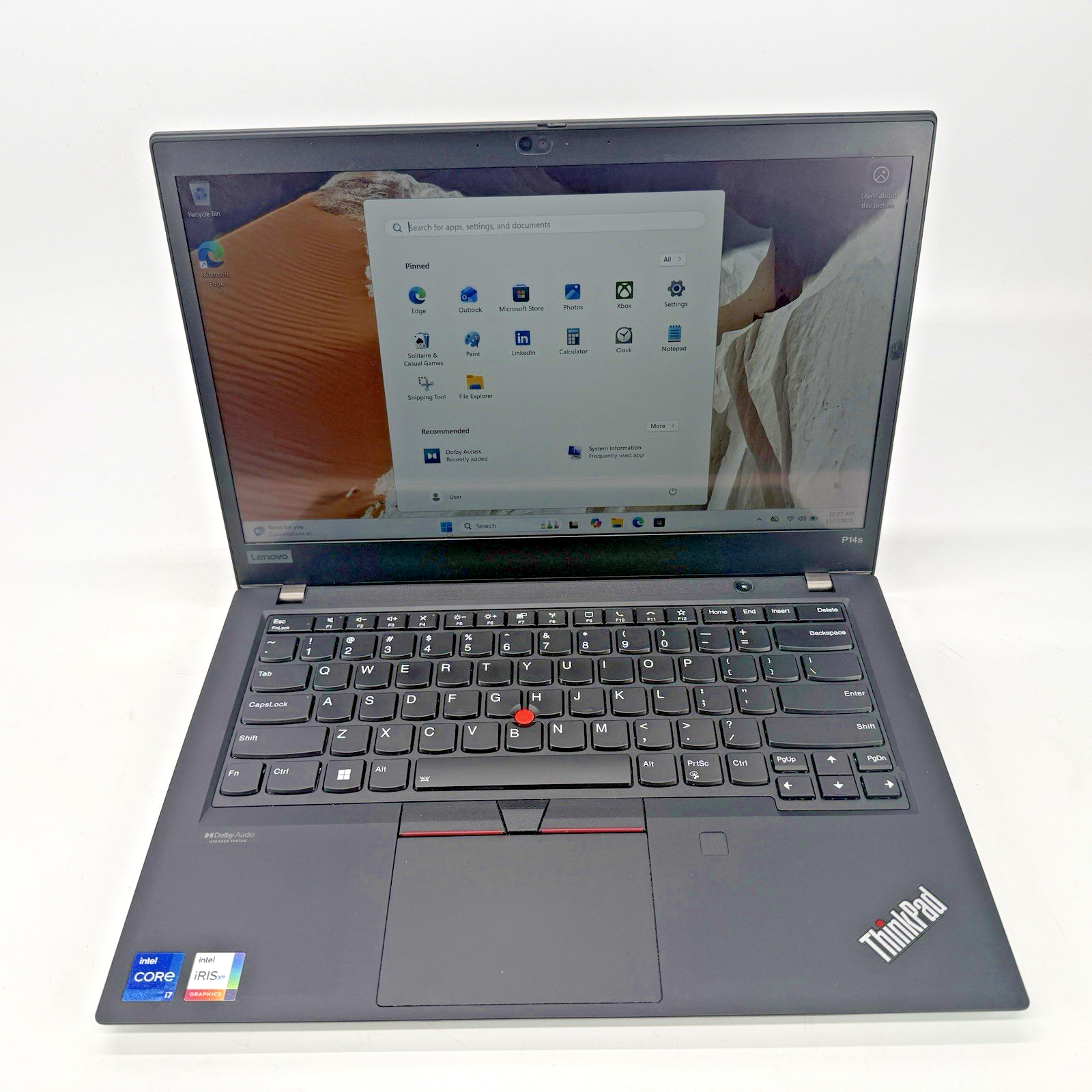 Lenovo ThinkPad P14s Gen 2i Intel i7-1165 G7 2.8 GHz 16 GB RAM 256 GB SSD (NVMe)