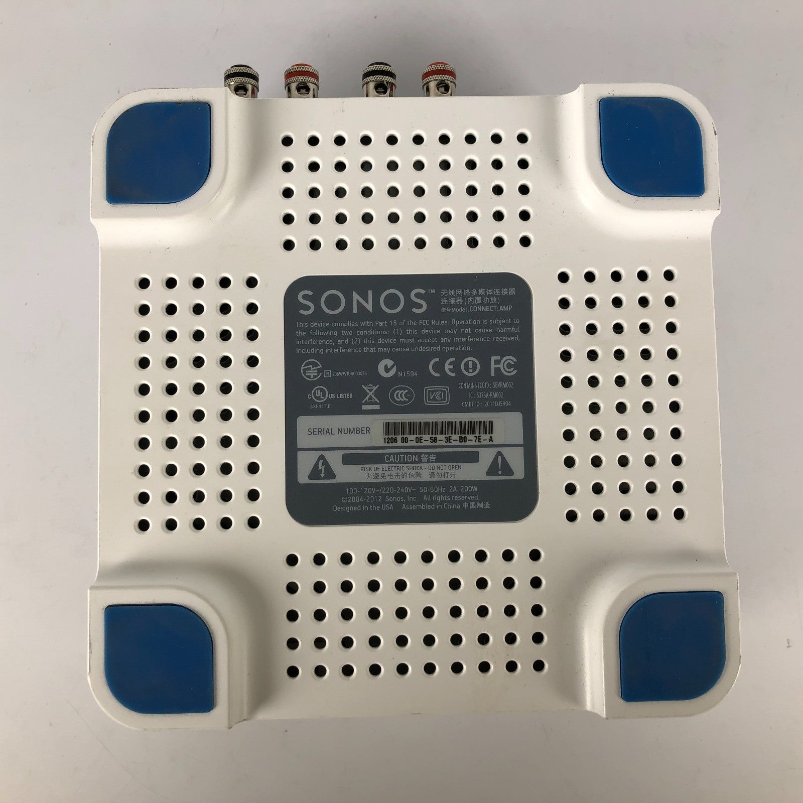 Sonos Connect:Amp Digital Media Streamer - White - S1 ONLY, WORKS WITH S1 APP