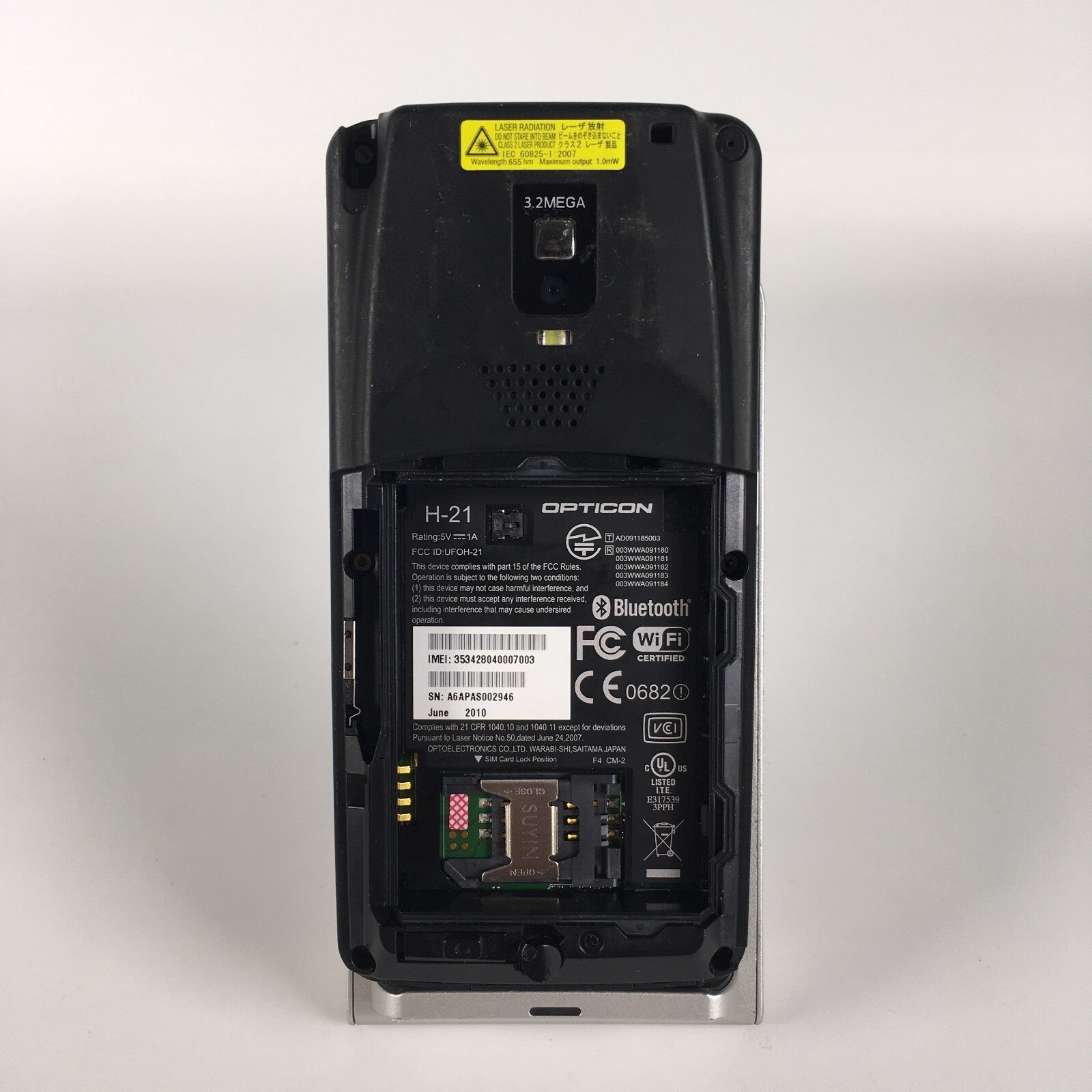 OPTICON H-21 Bluetooth WIFI Windows Mobile 6.5 1D Barcode Scanner PDA