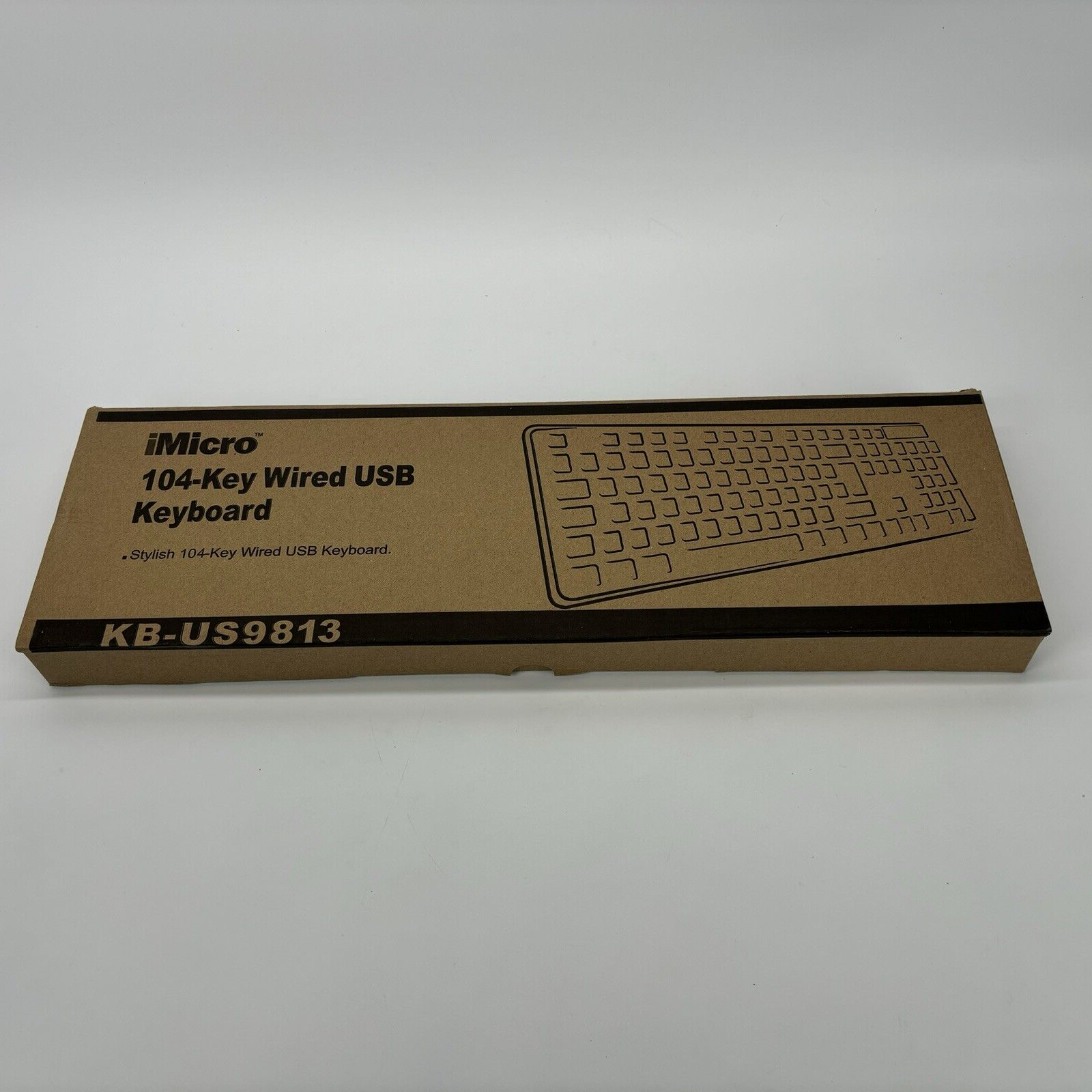 Lot of (6) iMicro KB-US9813 104 Key Wired USB Keyboard ,Black