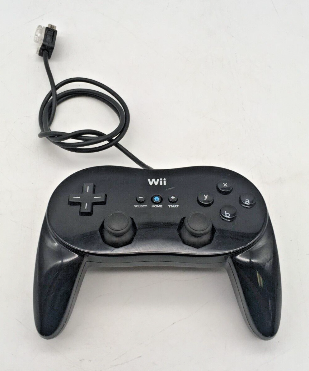 Nintendo Wii Pro Controller Classic Black RVL-005