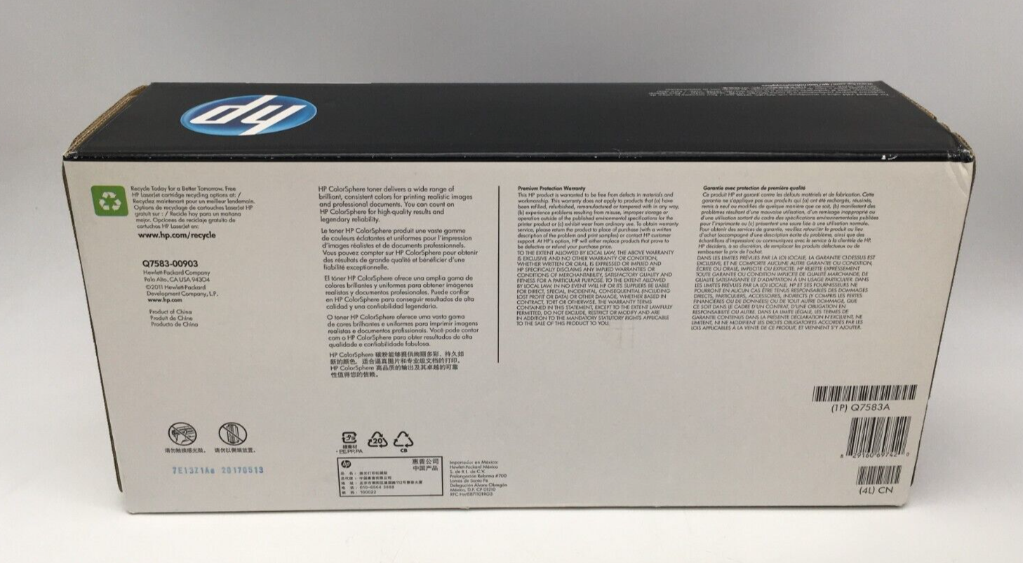 HP Laser Jet Q7583A Magenta Print Cartridge Toner Genuine Sealed